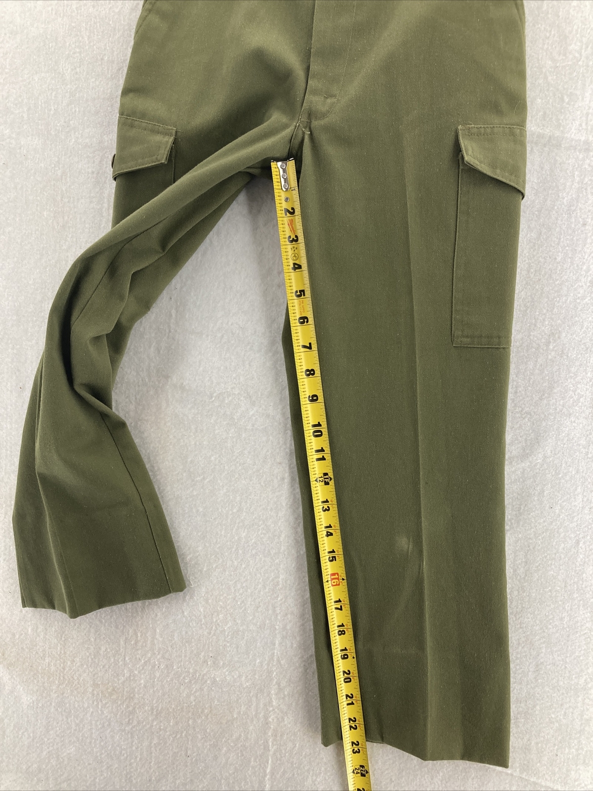 VTG Boy Scouts Pants YOUTH 6 Green Uniform Cargo Pants