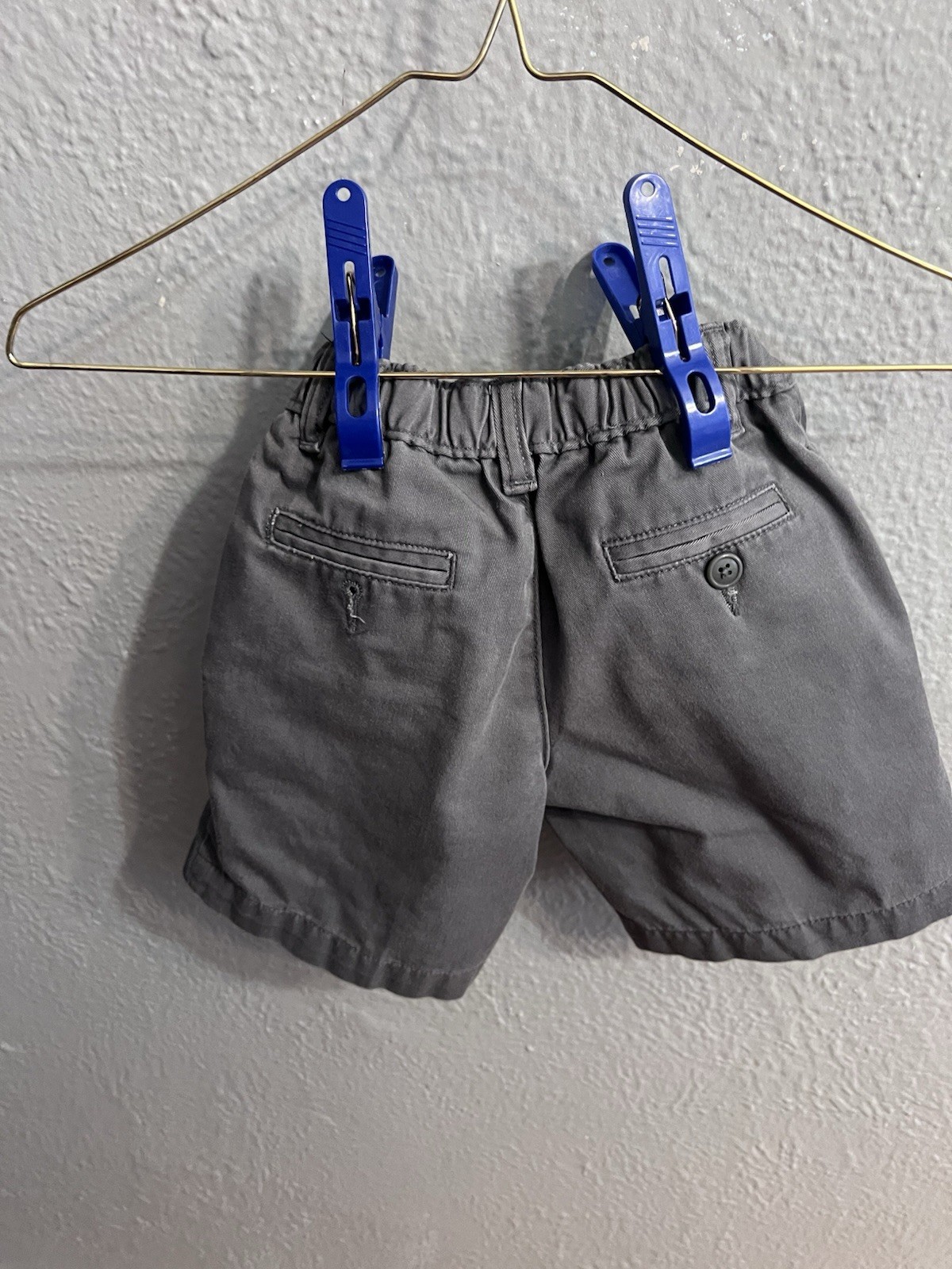 Lands End Shorts Boys Size 6 Gray Shorts School Uniform Elastic Waist