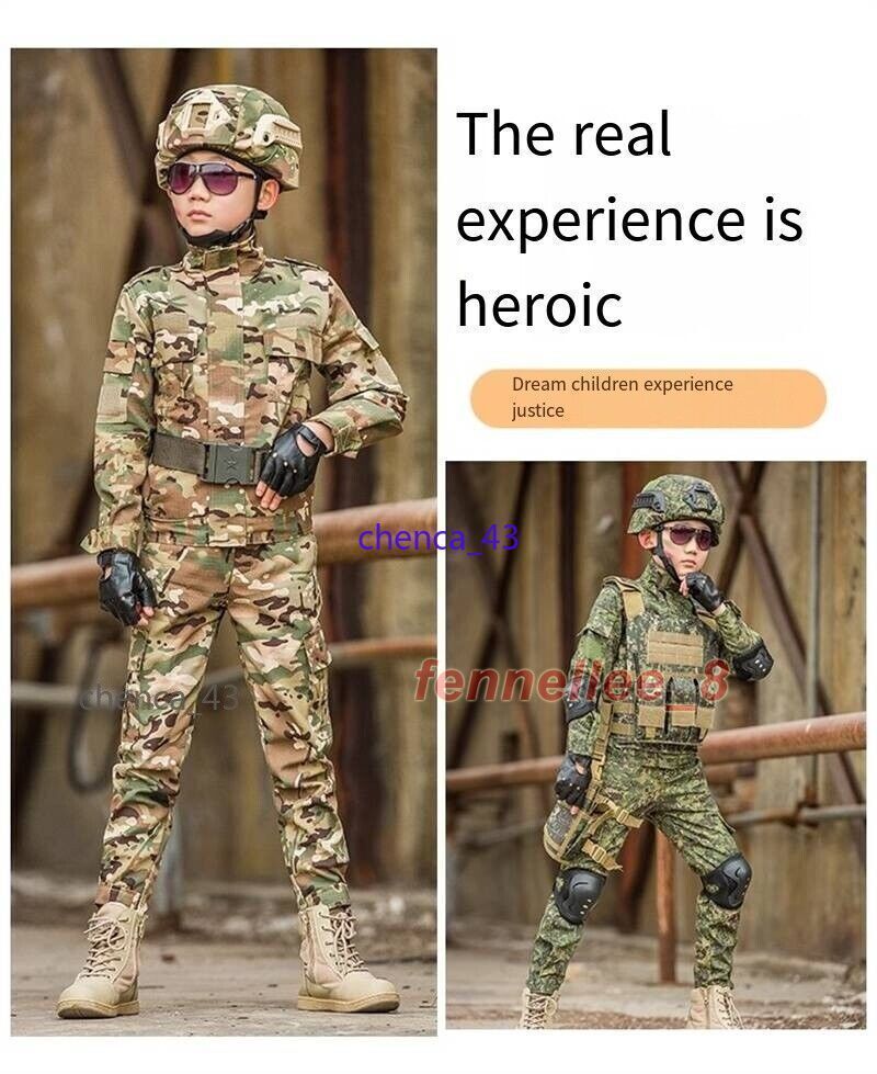 Children’s Spring Autumn Camouflage Suit Special Forces Tactic Training Uniform
