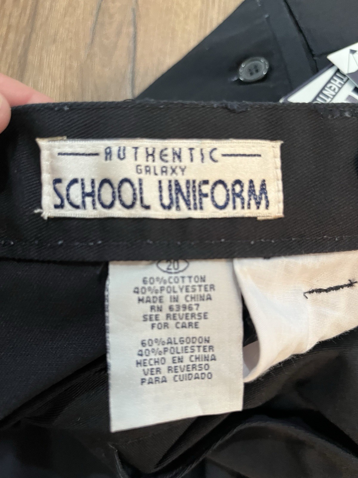 NWT! Authentic Galaxy School Uniform Boys Size 20 Uniform Navy Pants Pockets