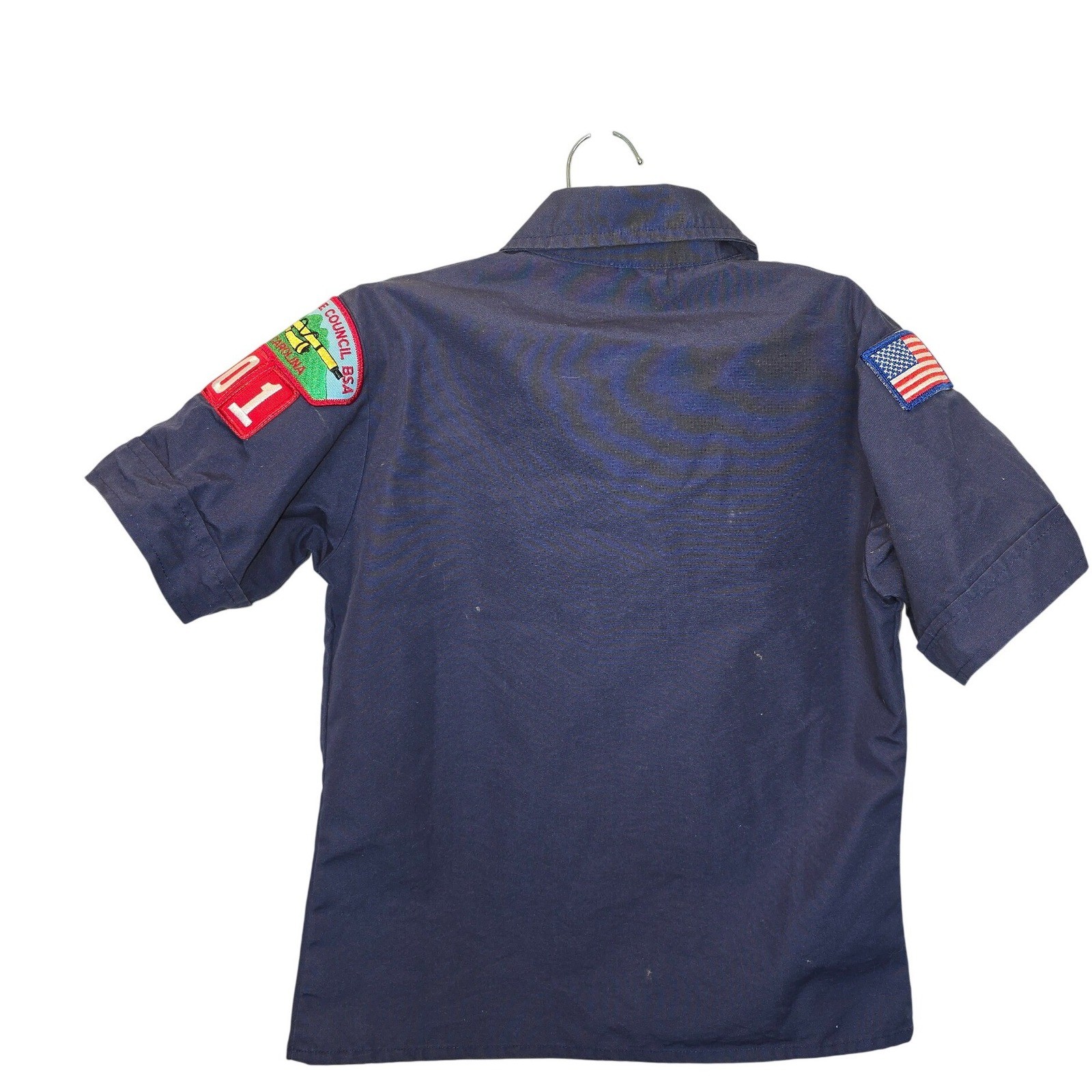 Boy Scouts of America Youth Small Navy Bl Uniform Shirt Daniel Boone Council 101