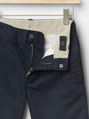 GAP Kids Boys Size 14, 14 Slim NAVY BLUE Uniform Flat Front Shorts With Washwell