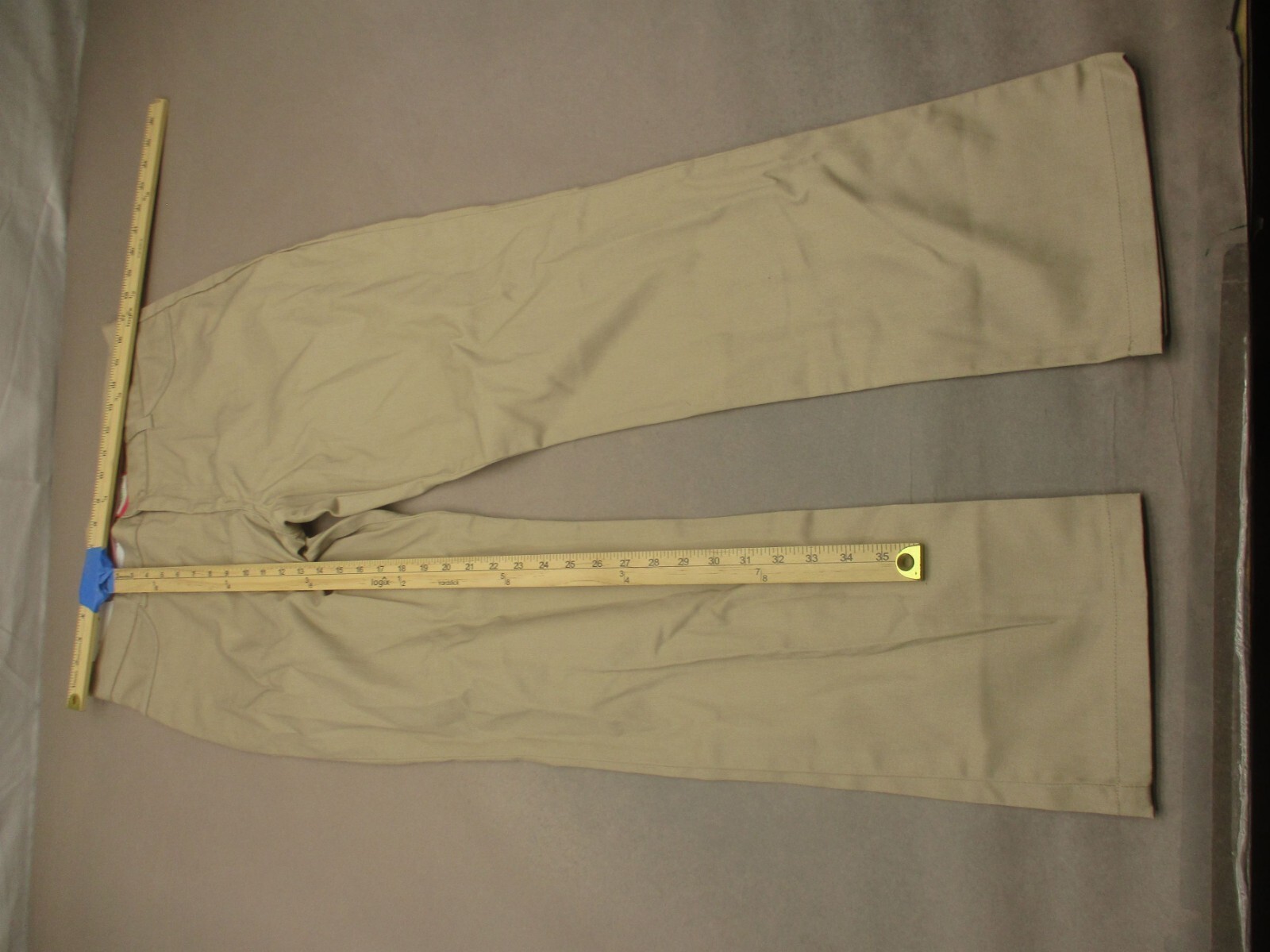 NWT Classroom Uniforms Size 13-14 Boys Beige Cotton Stretch Straight Pants 825