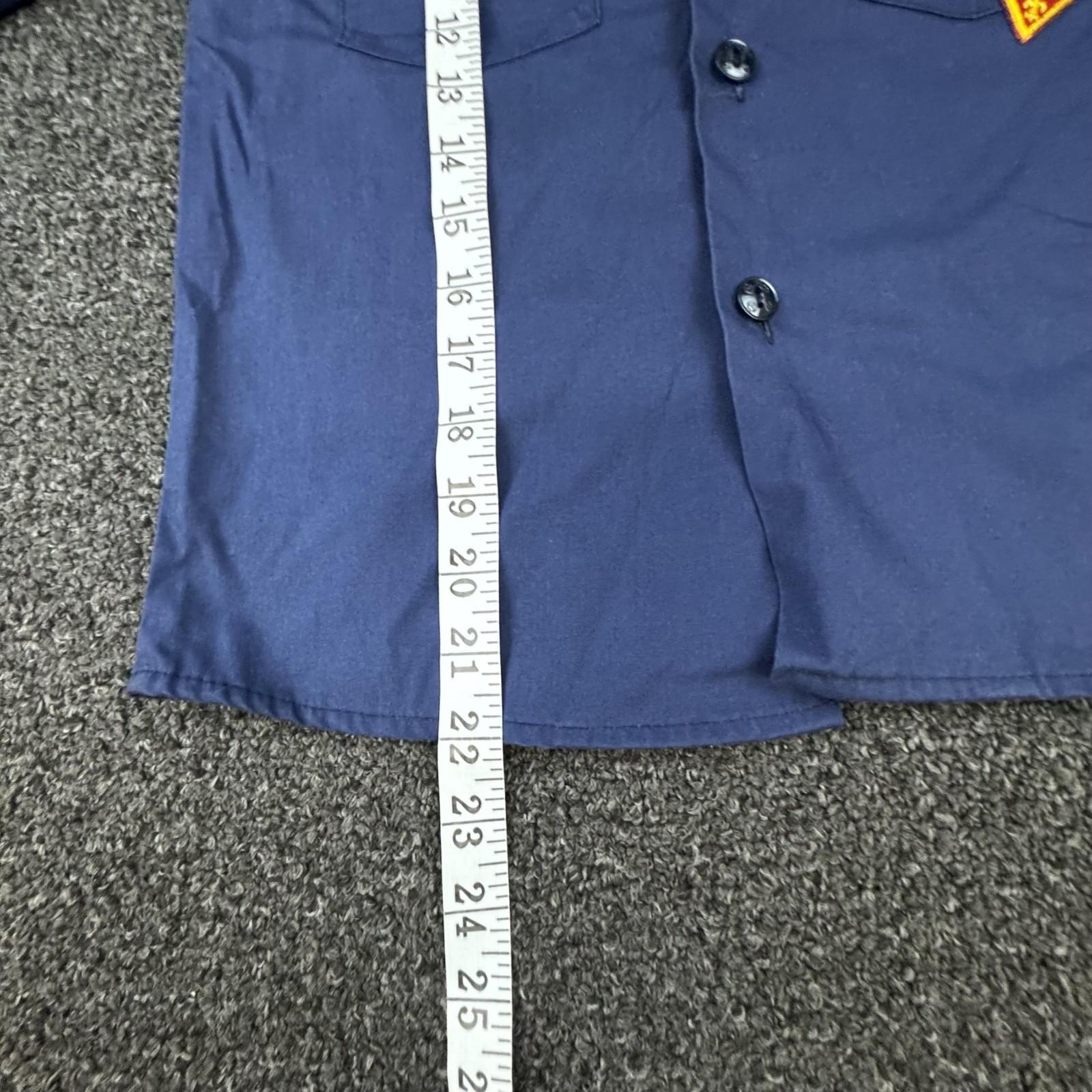 Boy Scouts Of America Uniform Boys 10 Blue Long Sleeve Button Pockets Patch