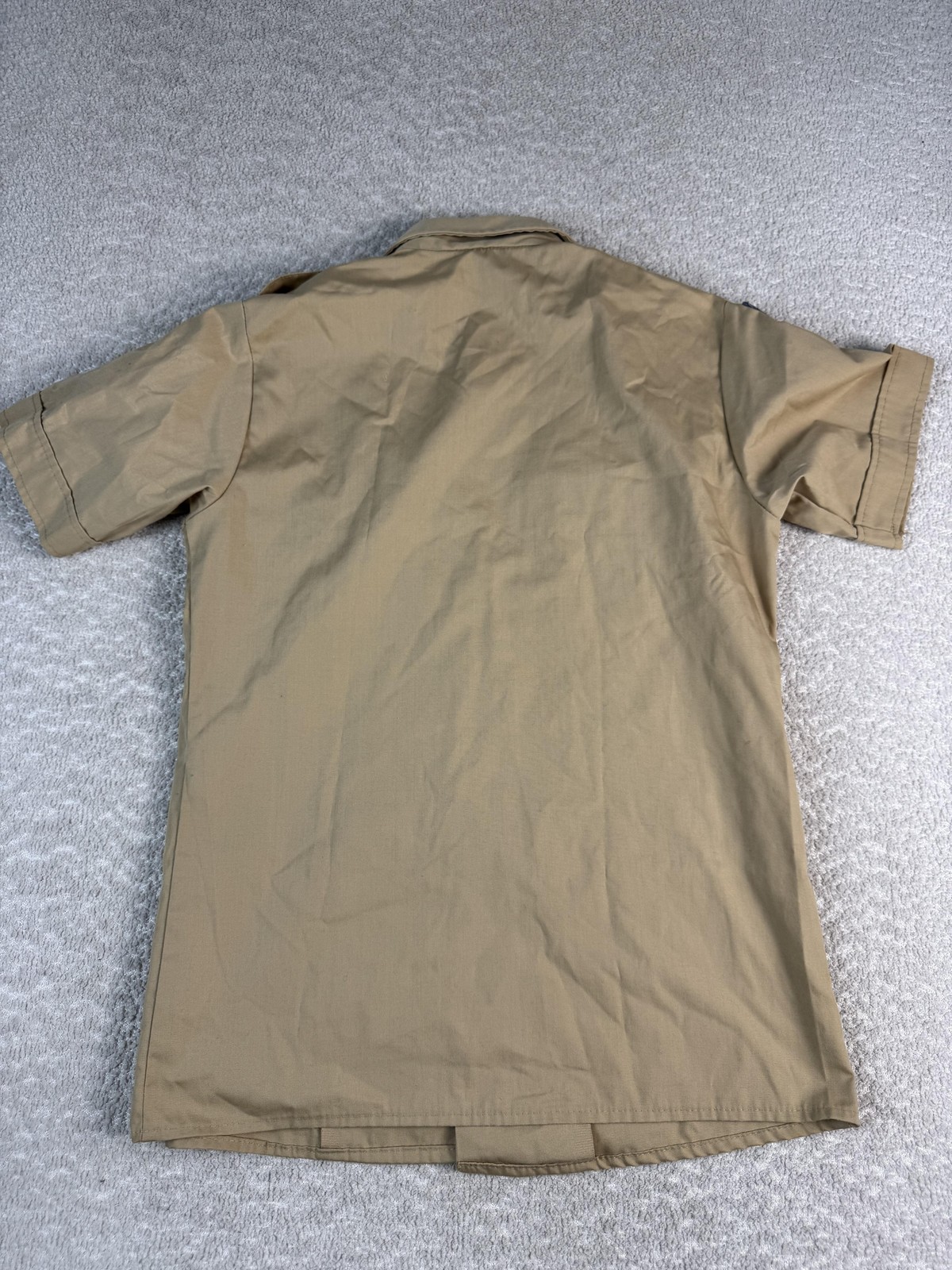 Vintage Boy Scouts Of America Shirt Boys 16 Khaki Uniform Short Sleeve 80s