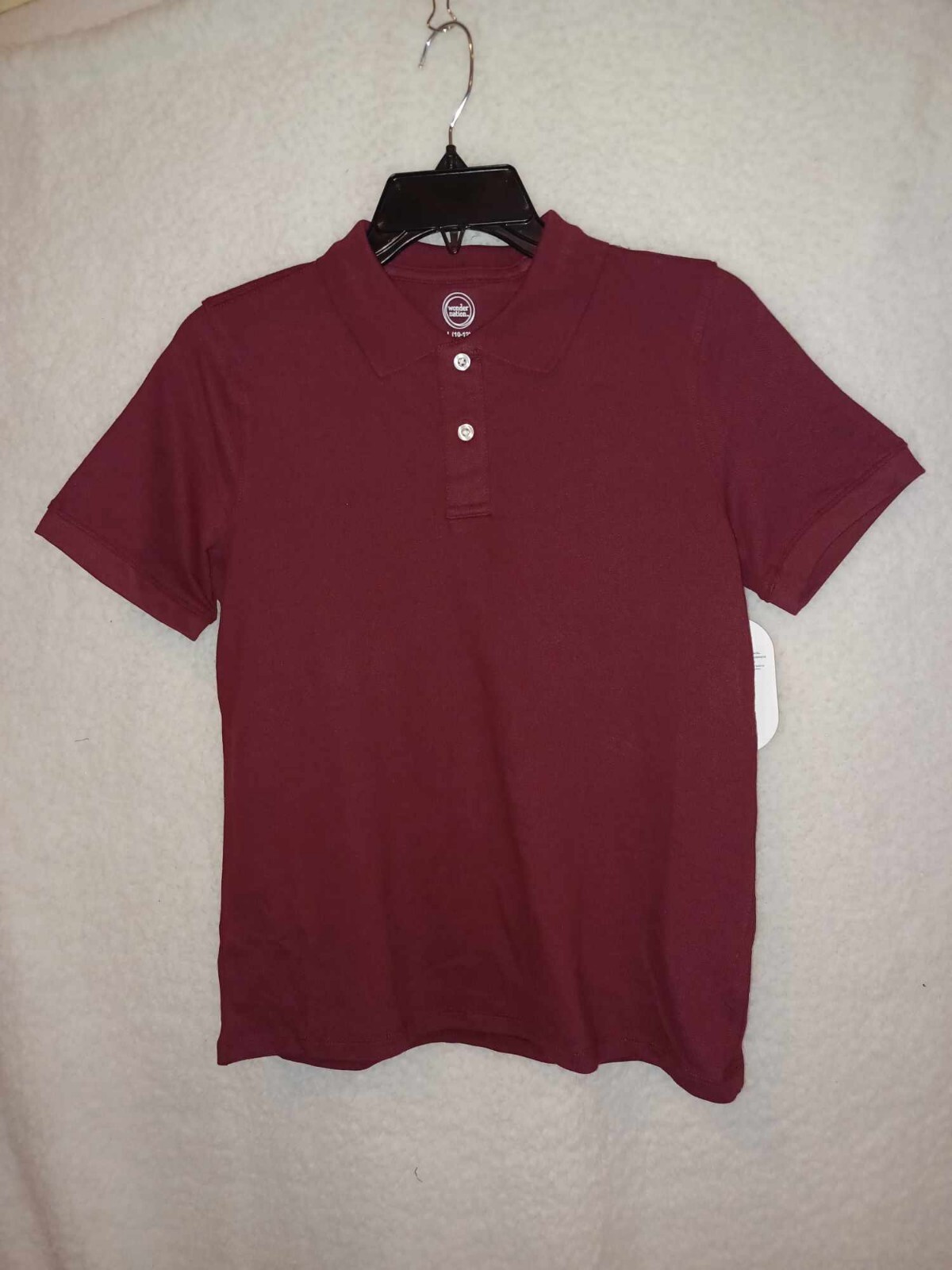 Wonder Nation Boys School Uniform Short Sleeves Pique Polo Shirt Choose Size (DM