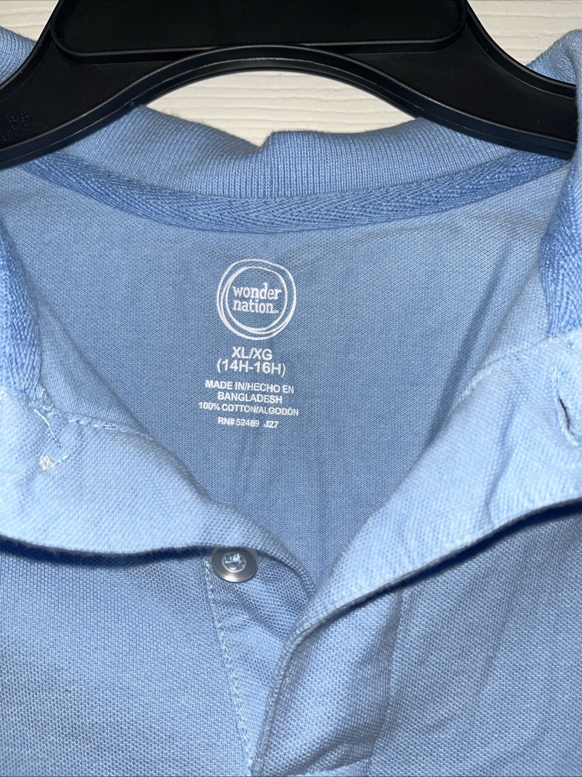 Wonder Nation Uniform Polo Shirt Size XL / XG (14-16) Blue