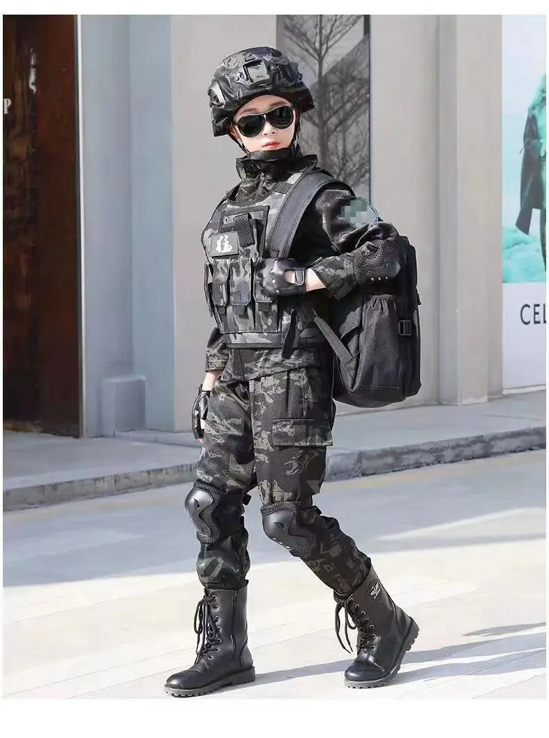 New Children’s Special Forces Combat Uniform New Camouflage Training Suits