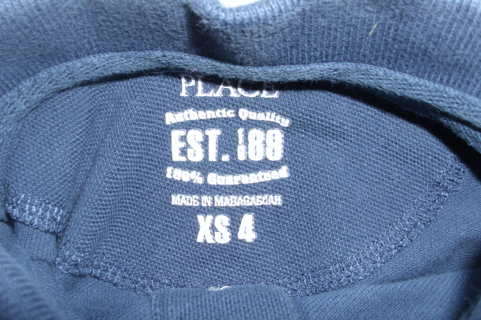 Childrens Place Boys XS 4 Blue Polo School Uniforms Shirt Short Sleeve