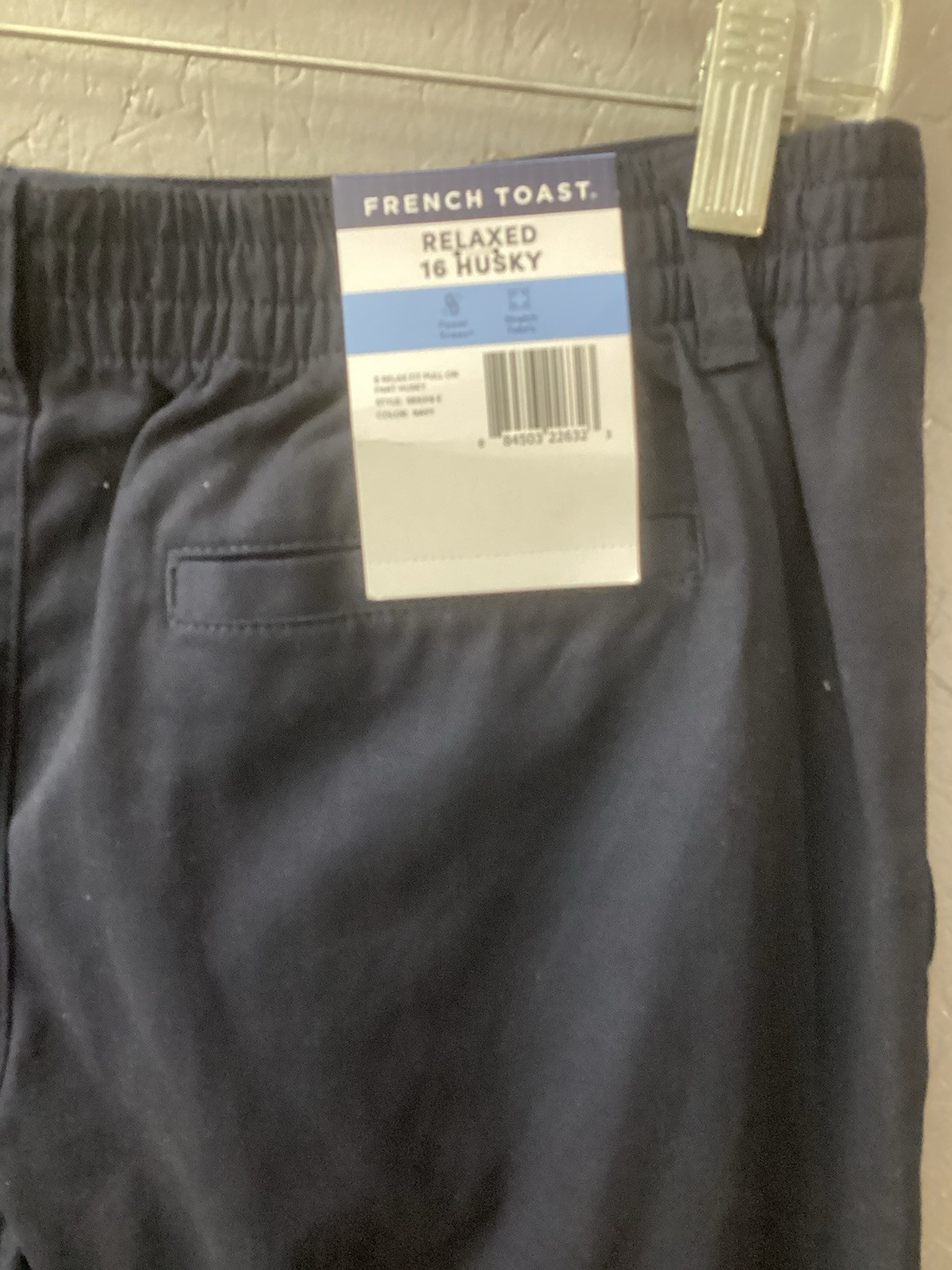 French Toast Boy’s Relaxed Size 16 Husky Navy Blue New