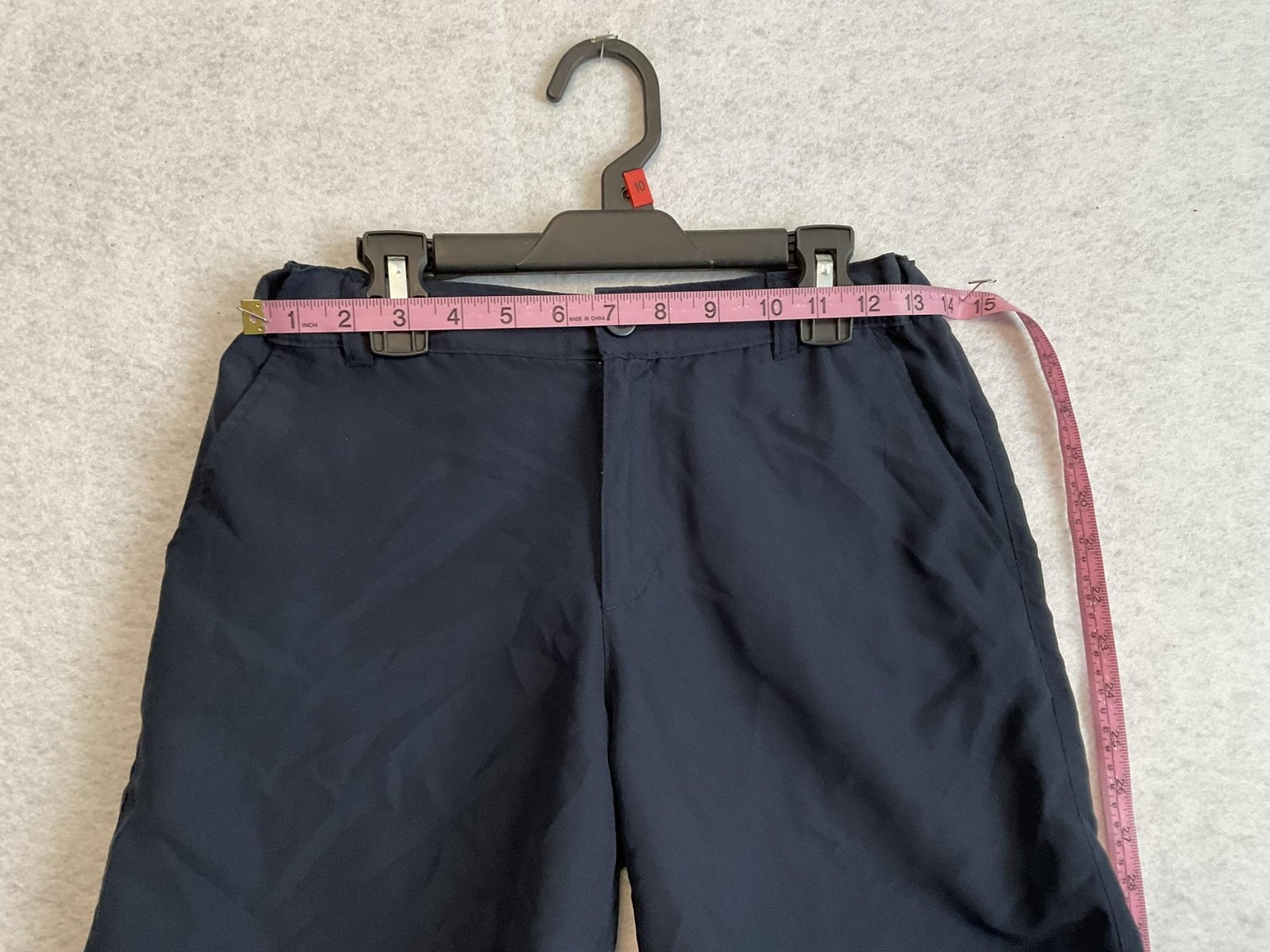 Chaps Shorts Boys 14 Husky Navy Blue School Uniform Flat Front Elastic Waist