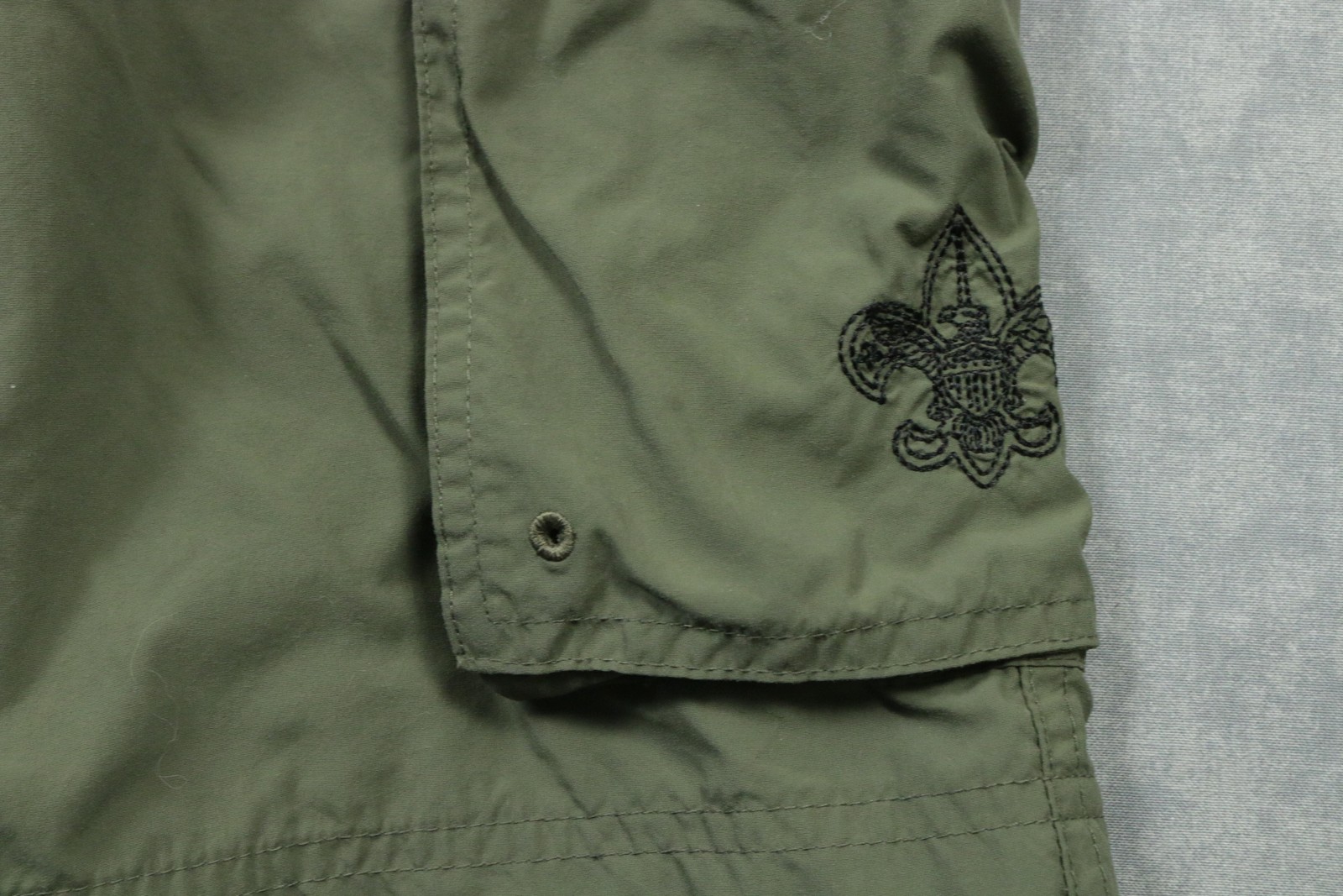 Boy Scouts Of America Shorts Youth X-Large Green Centennial Uniform Cargo Nylon