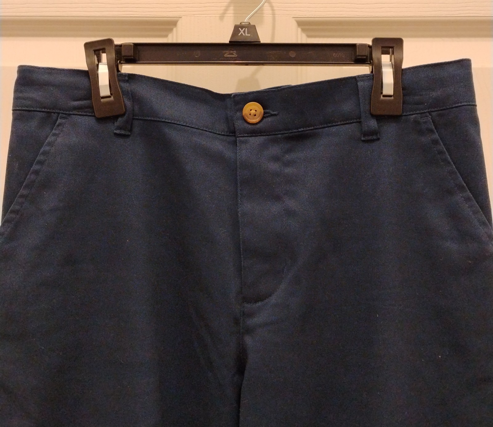 NWT Wonder Nation Flat Front, Navy Twill Pants-Adj Waist-4 Pockets-Boy’s Sz 14