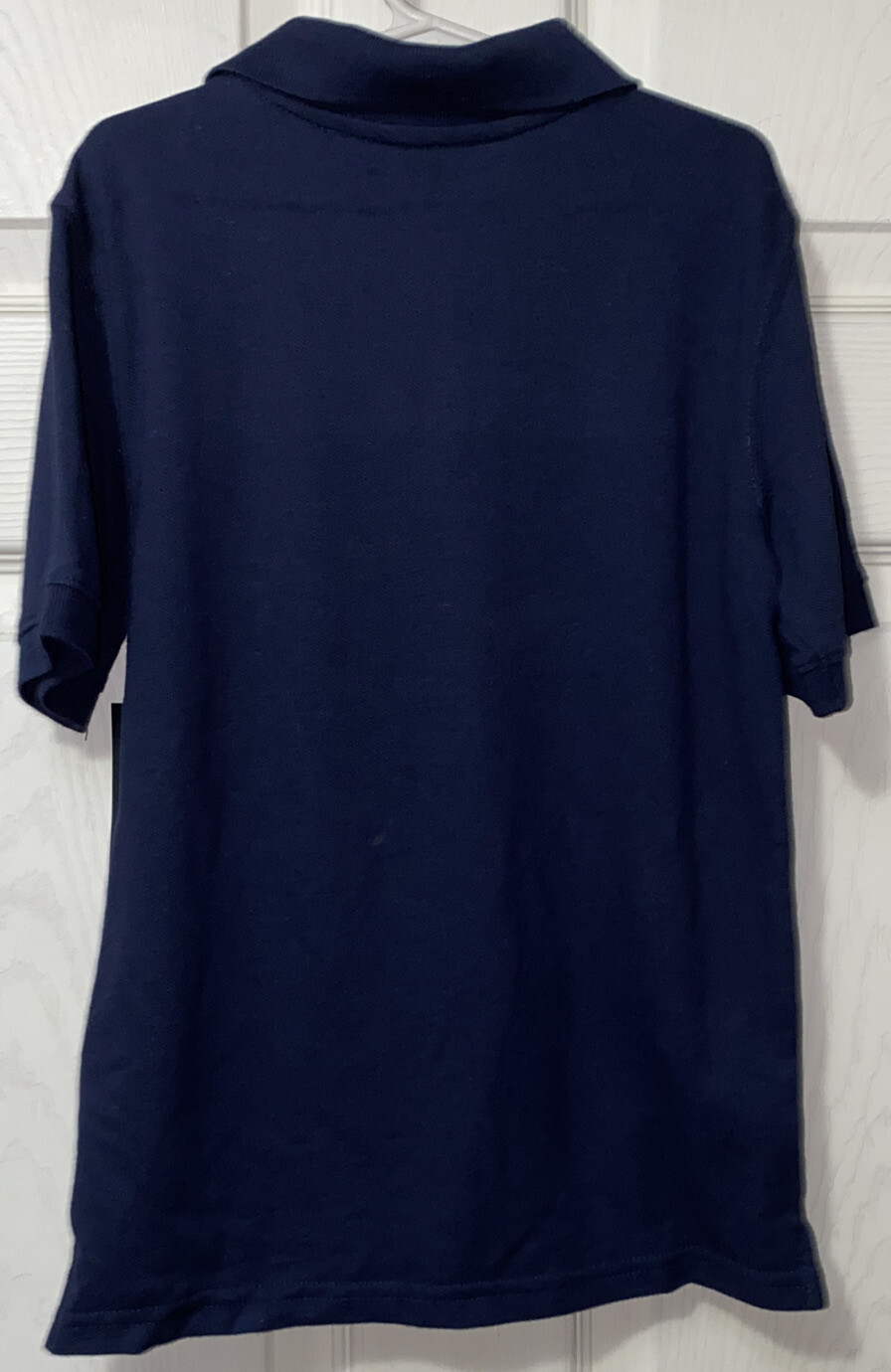 NWT Boy’s Sz M/8 George Navy Blue Polo Uniform Shirt