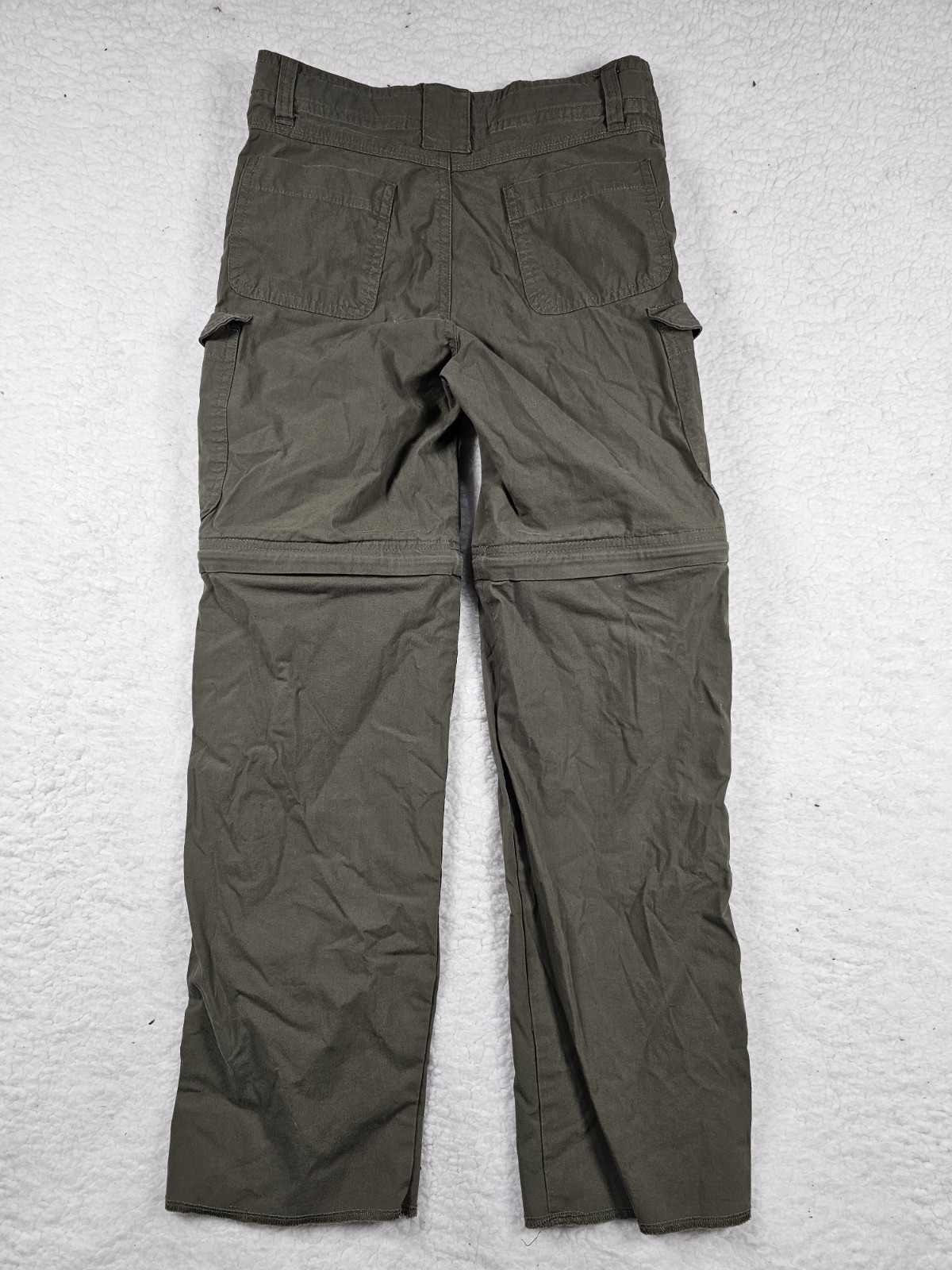 Boy Scouts of America Convertible Zip Off Pants Youth 10 Olive Cargo Hiking BSA