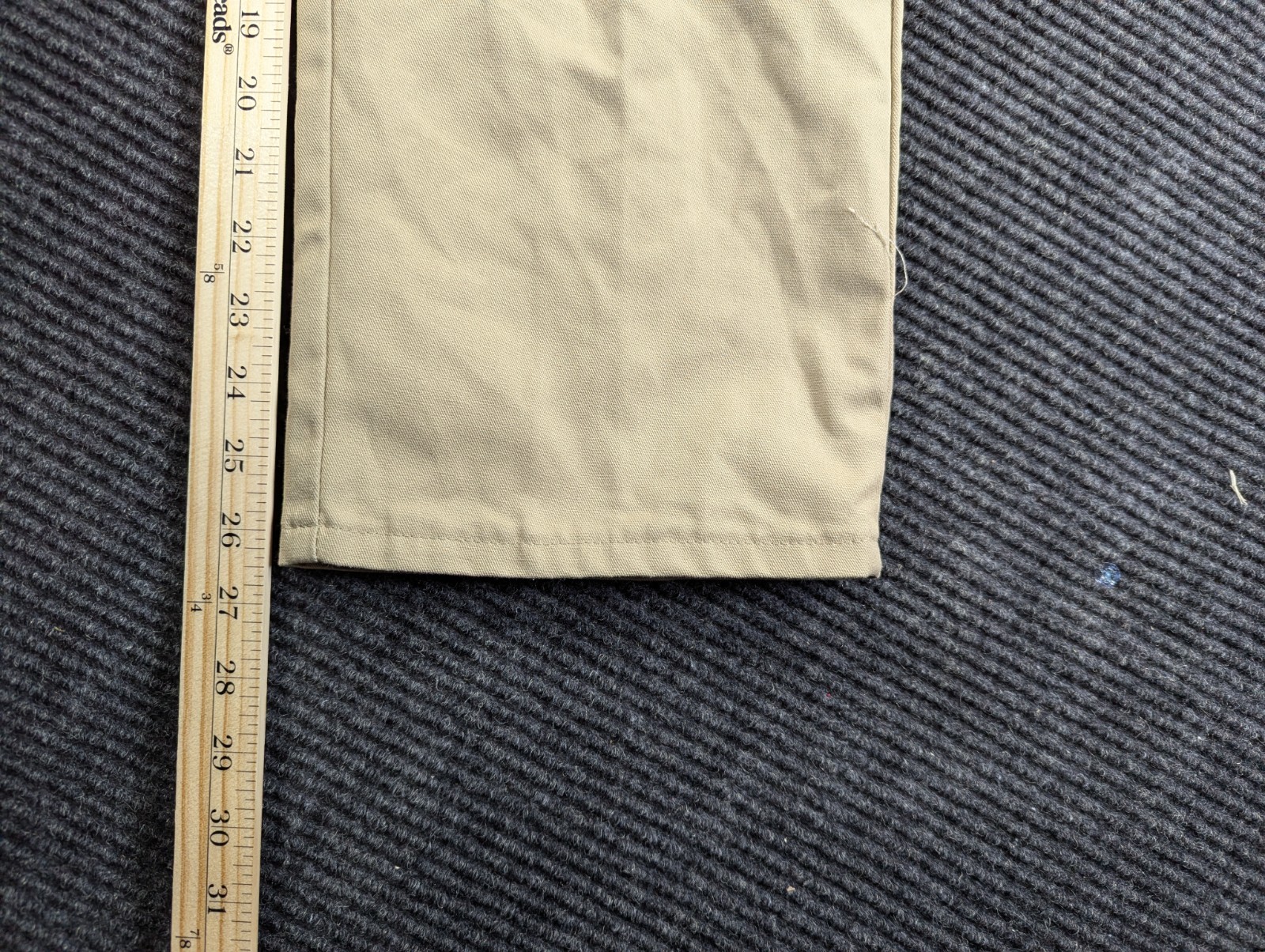 Dickies Traditional School Uniform Pants Boys 12 Beige Double Knee Straight Leg