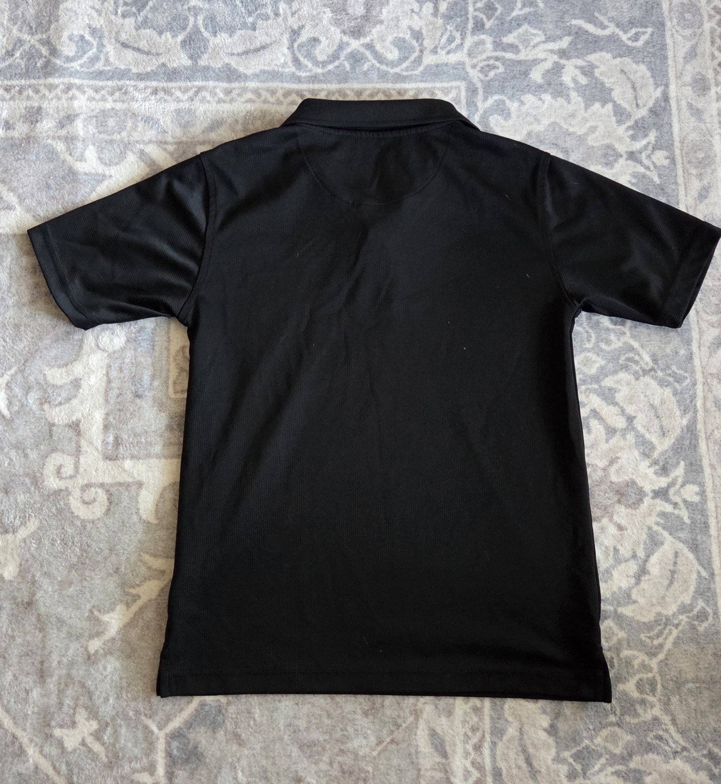 Lot Of Four (4) George Youth Size L 10-12 Polo Shirts 100% Polyester Black