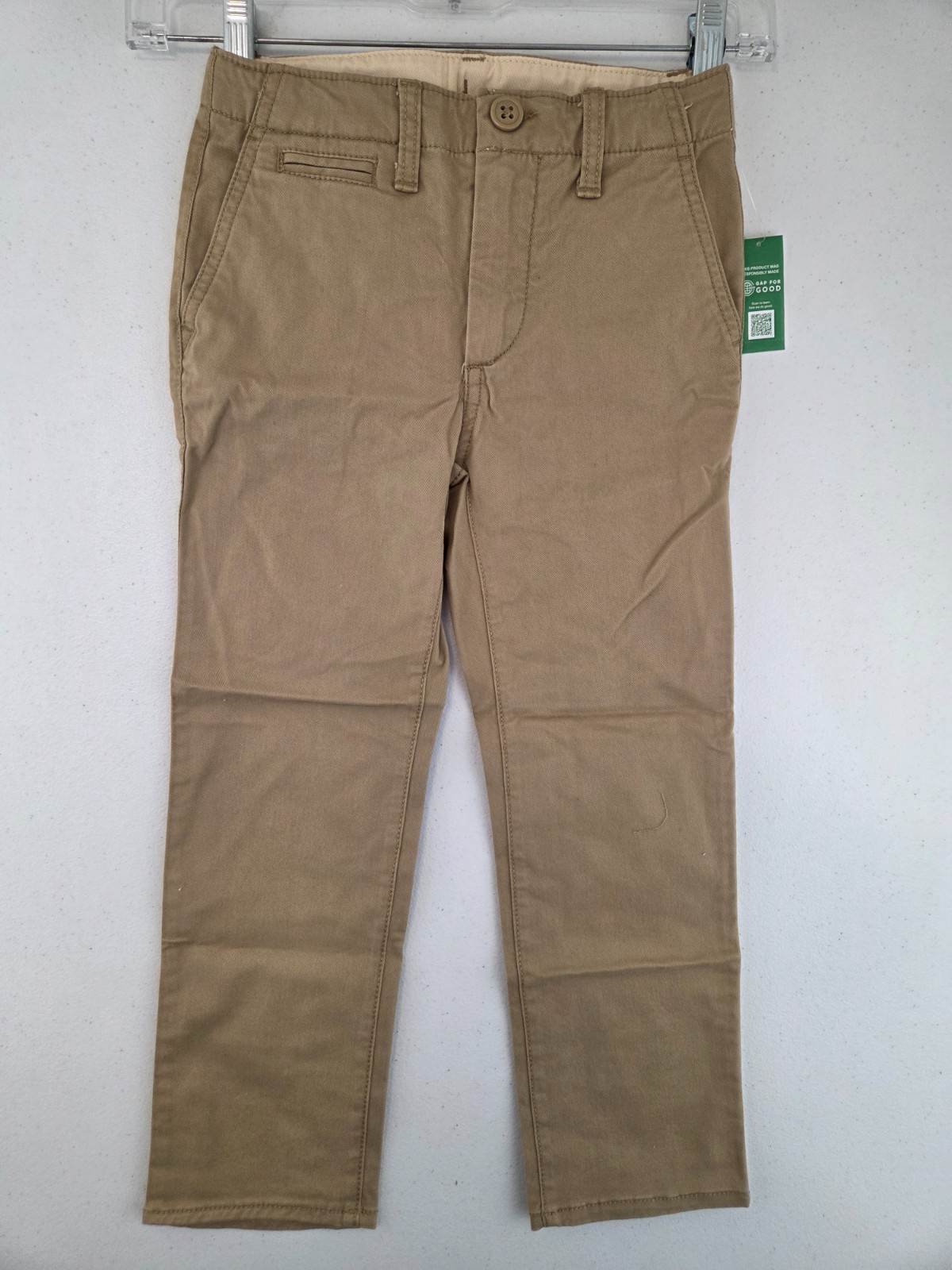 Gap Kids Boys 5 New British Khaki Uniform Straight-Fit Stretch Khakis NWT $34.95