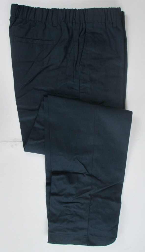 LANDS END Navy School Uniform Elastic Waist Pull-On Pants Boys 10 HUSKY NEW
