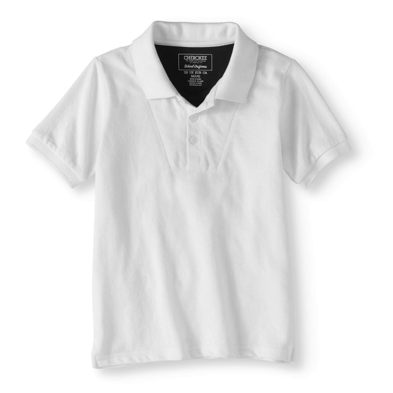 NWT Cherokee Boys Pique Polo Shirt with mock T~ School uniform Sz 7 # 9939.40
