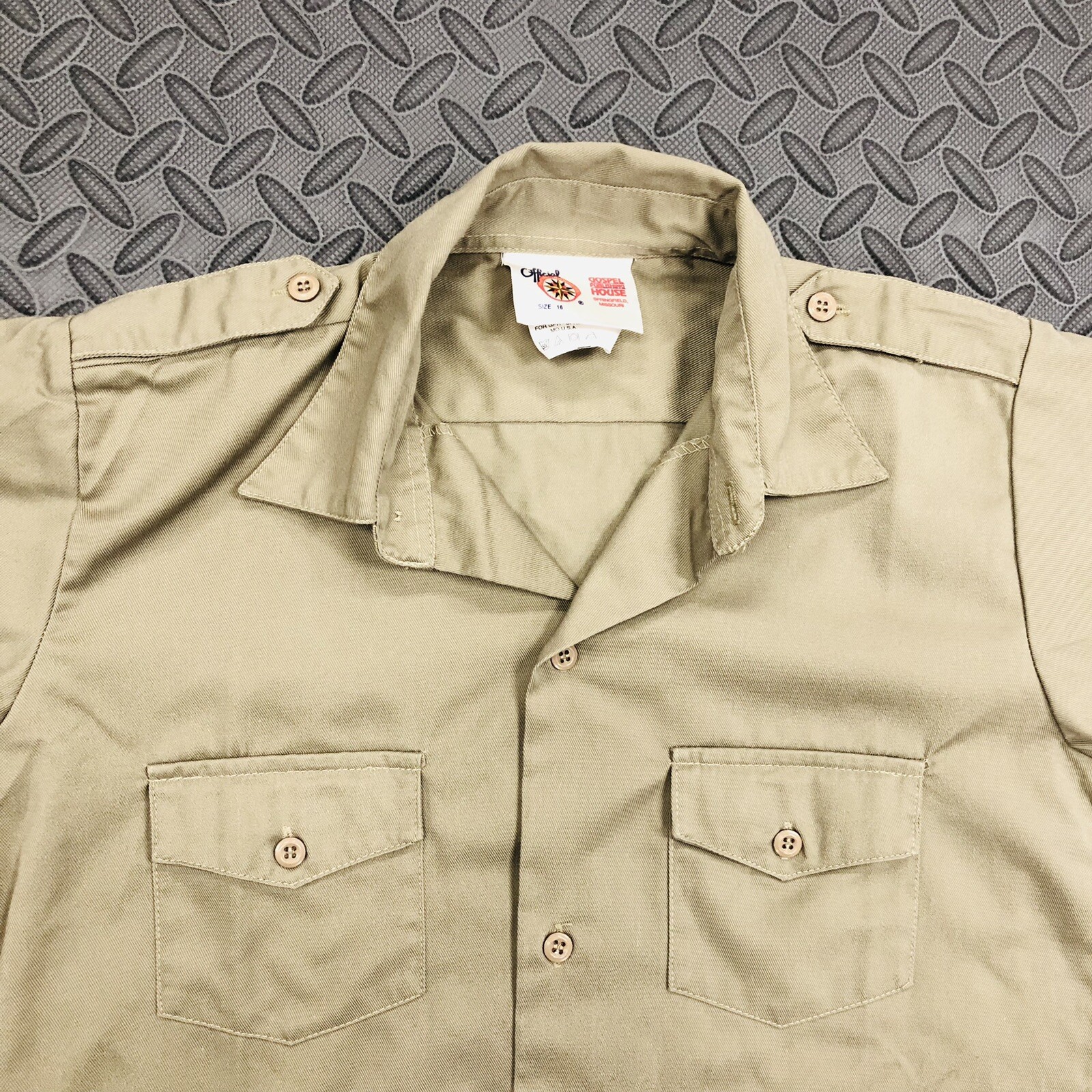GPH ROYAL RANGER Uniform Khaki Shirt Boy Sz 16 NWT Short Sleeve