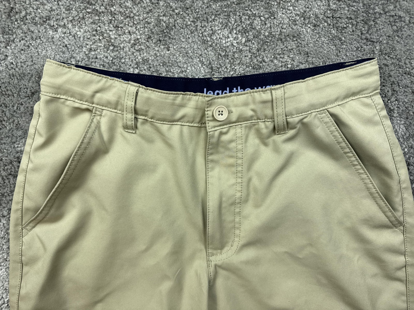 French Toast Shorts Kids XL 18 Khaki Flat Front Uniform School Classic Pockets