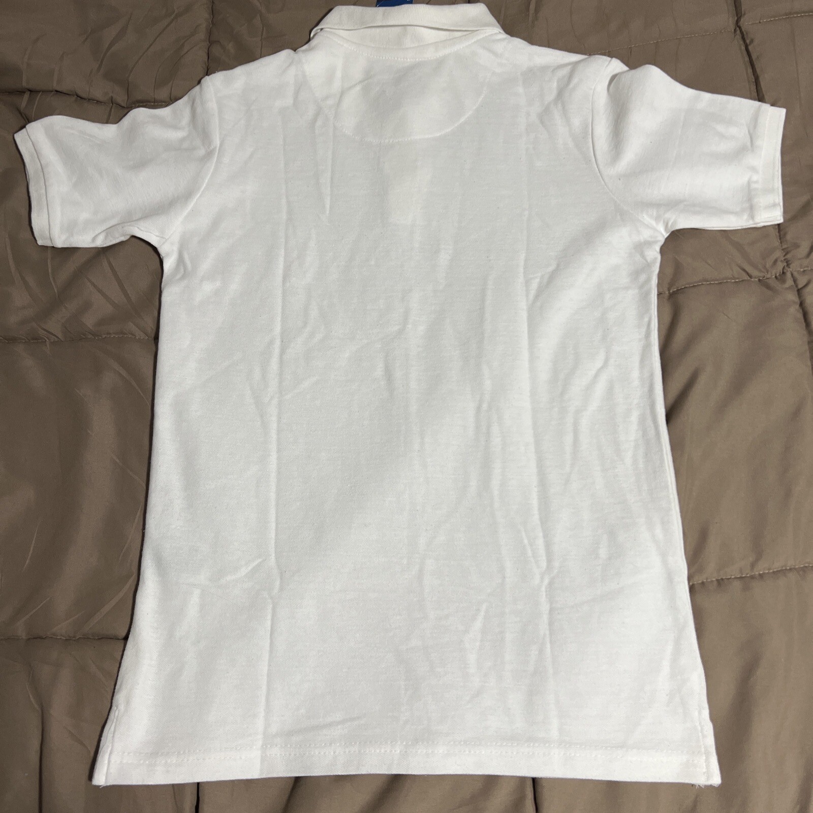 New Boys Youth Large Nautica Polo Shirt White – School Uniform Large