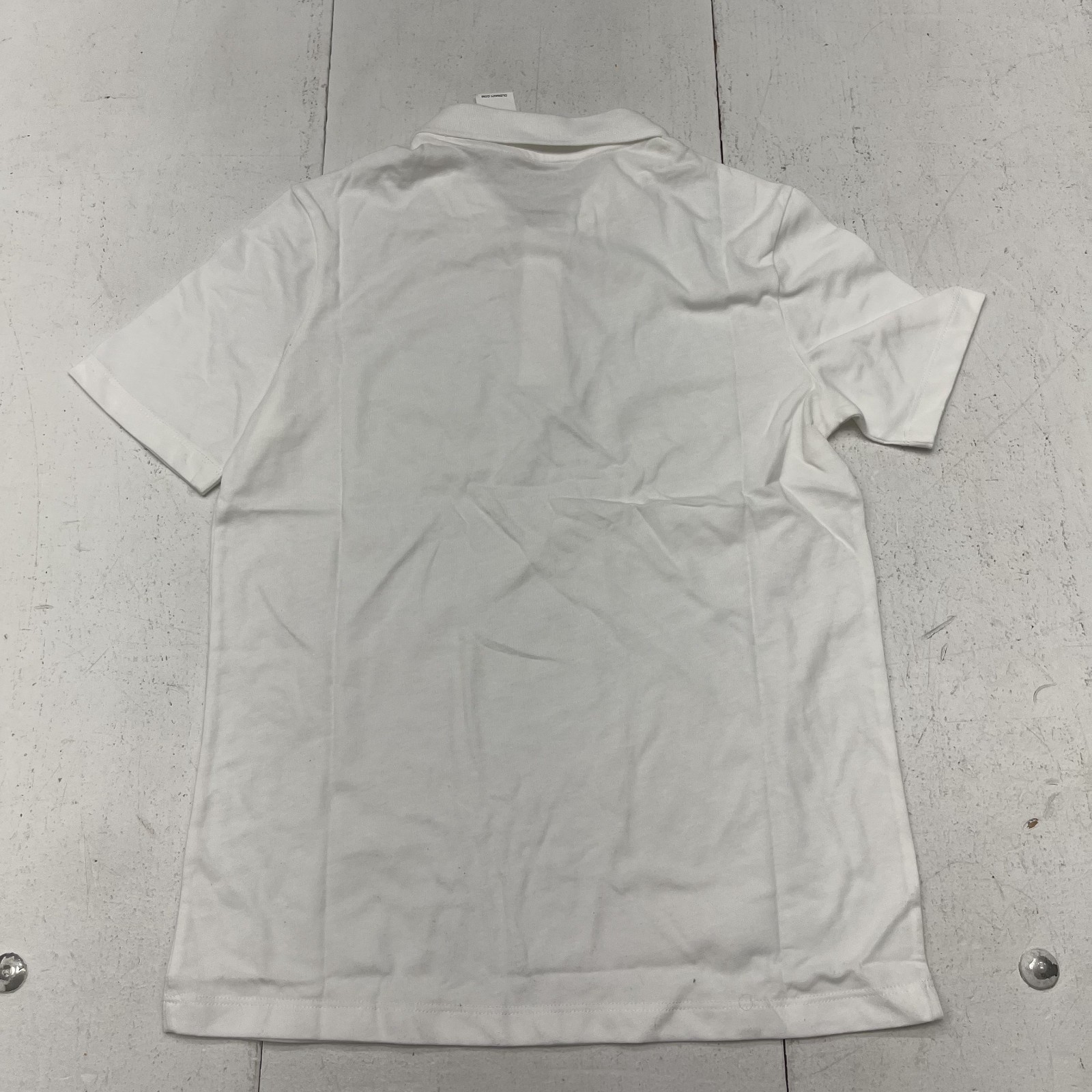Old Navy White School Uniform Jersey Short Sleeve Polo Boys Size Large NEW