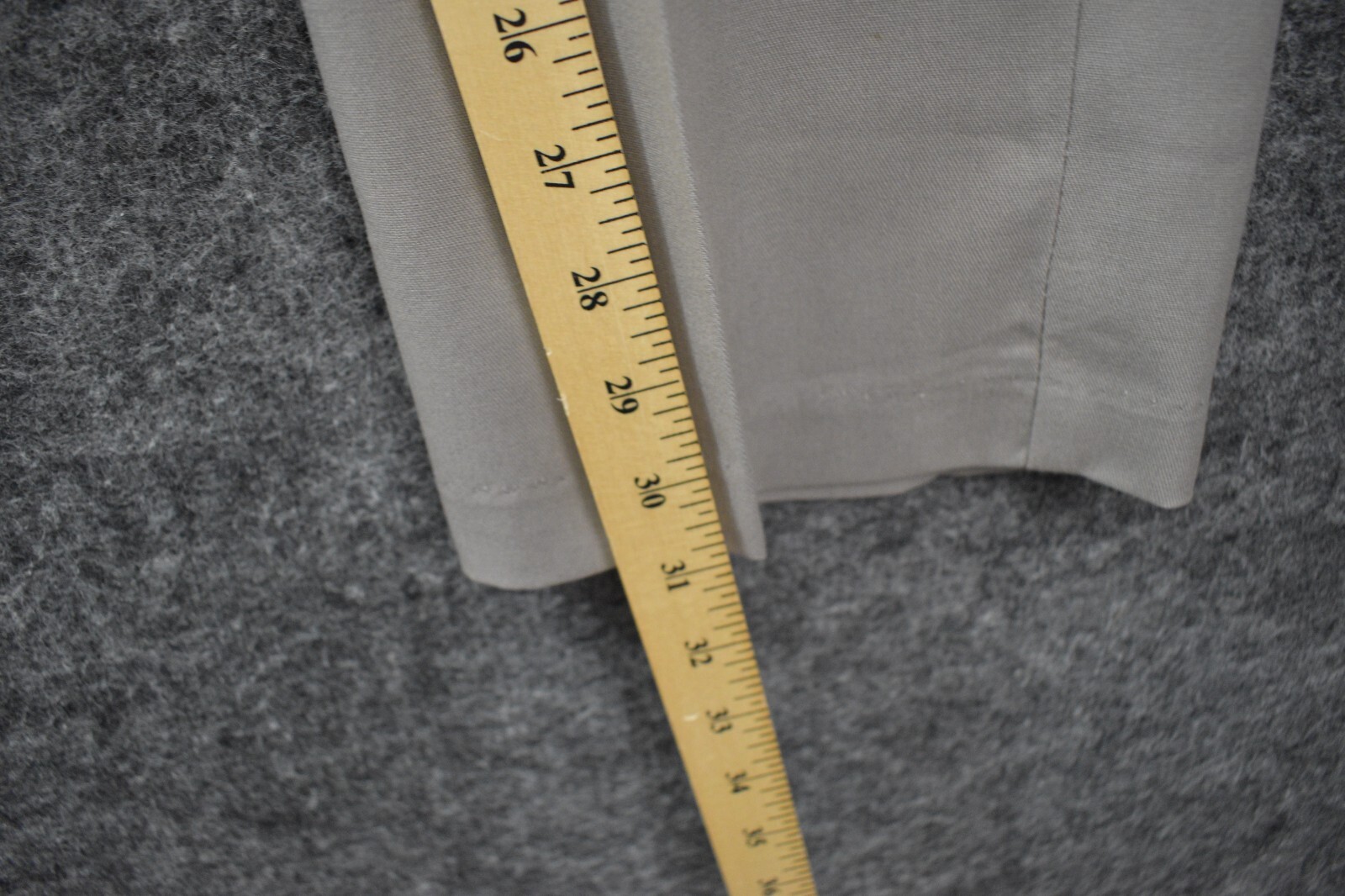 Dickies School Wear Boys 18 RG Gray Pants 26×30 Flat Front Straight Leg Uniform