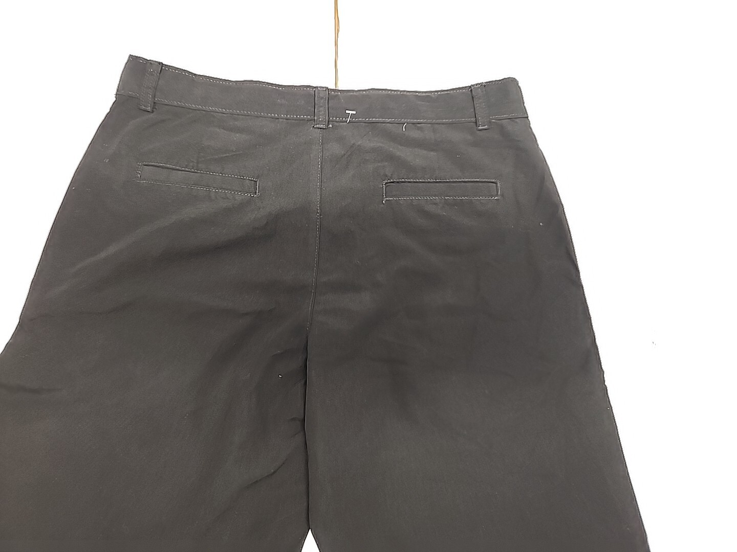 Boys Black Chaps Flat Adjustable Waist School Uniform Shorts In Size 18 Regular