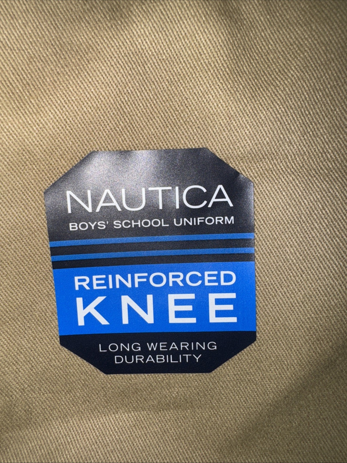 NEW Nautica Boy’s School Uniform Pants Size 10 Adjustable Waist Khaki Set Of 2