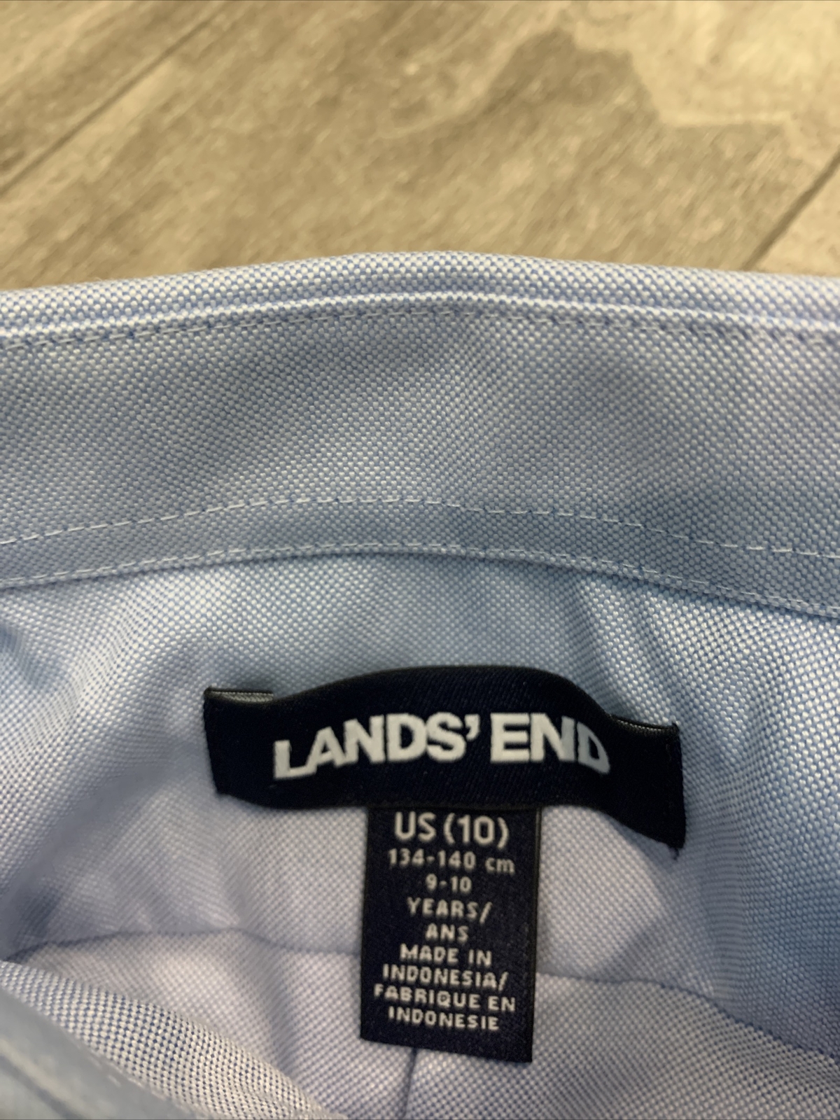 Canterbury School Dress Shirt Uniform Lands End Boys Size 10 Short Sleeve