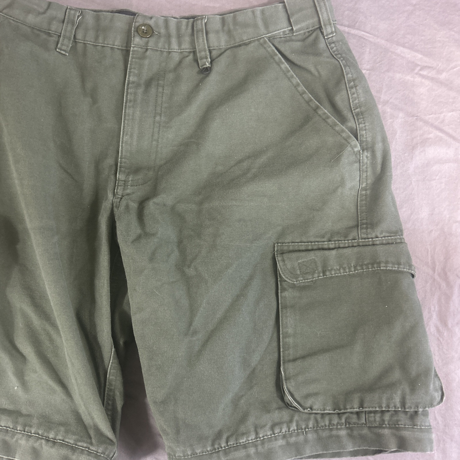 BSA Boy Scouts of America Uniform Shorts Youth 20 Waist 31-33 Olive Green Cargo