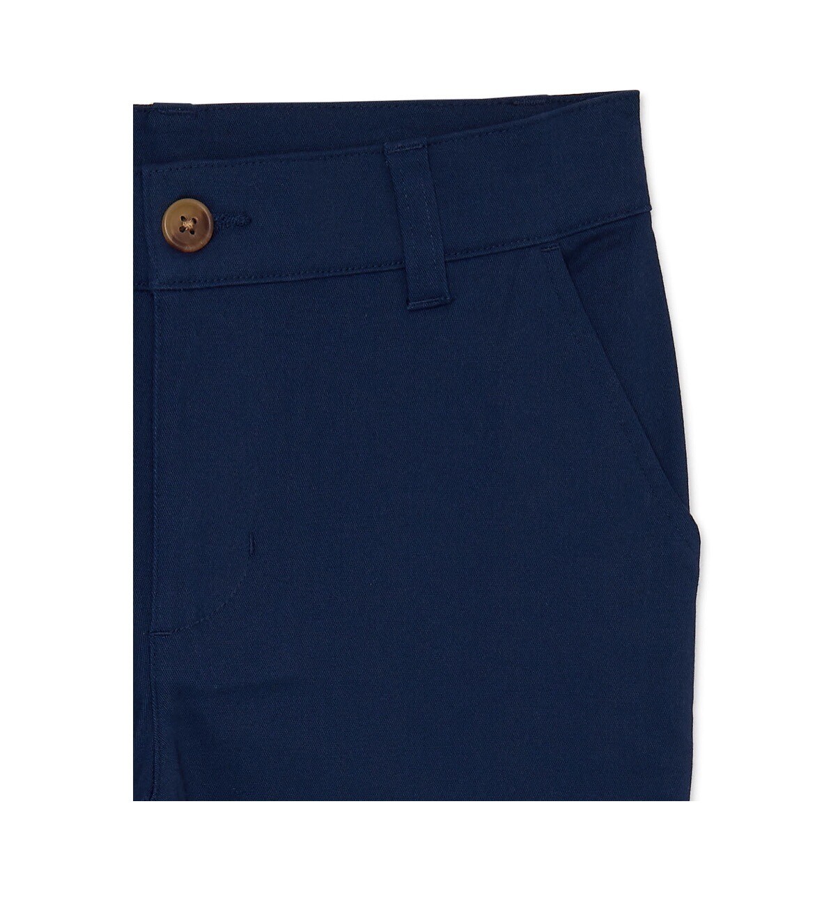 Wonder Nation Boys School Uniform Flat Front Pants Size 14 Husky Blue Cove