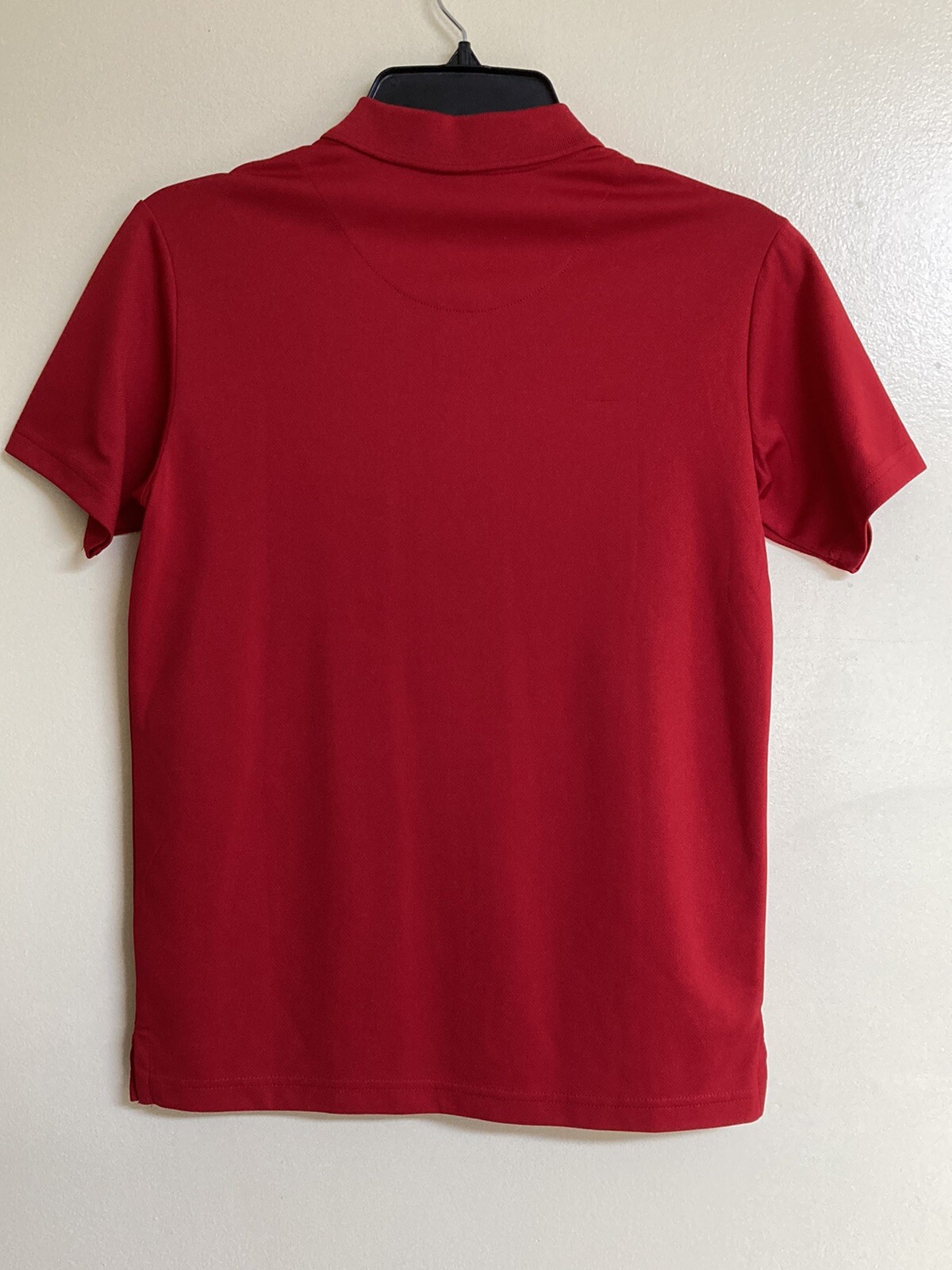 Boys Polo Shirt Size 14/16 Reg Chaps School Approved Uniform Red S-Sleeve 1 Pull