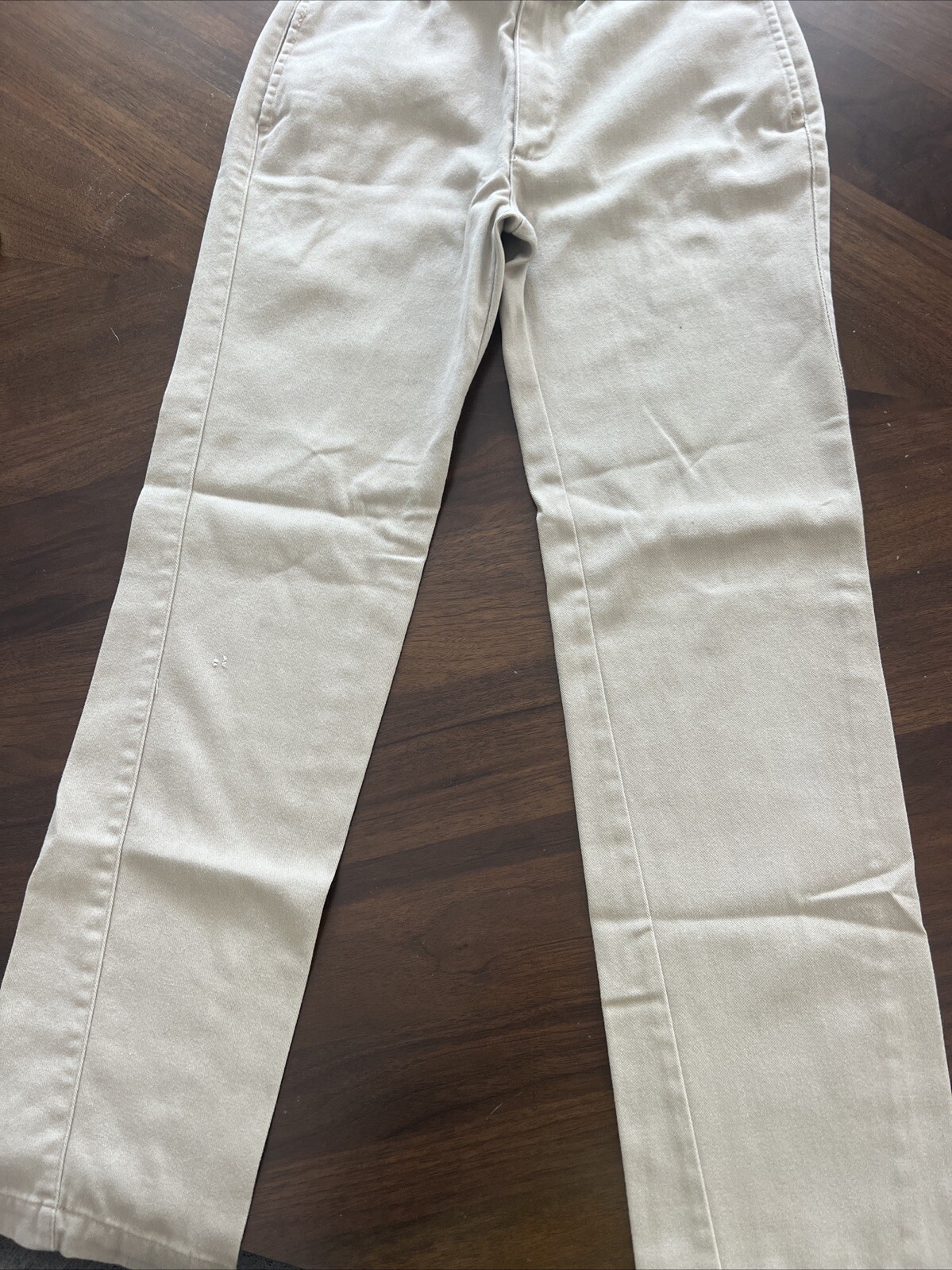 Mills Uniform Khaki Flat Front Pants : 18R Boys