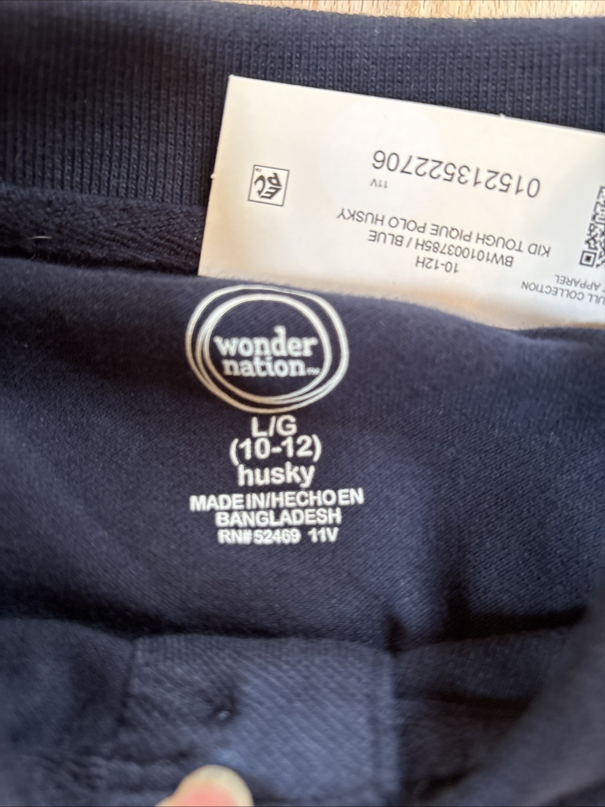 Wonder Nation Boys School Uniform Polo Shirts; Sz L (10-12) Husky LOT OF 2 NWT