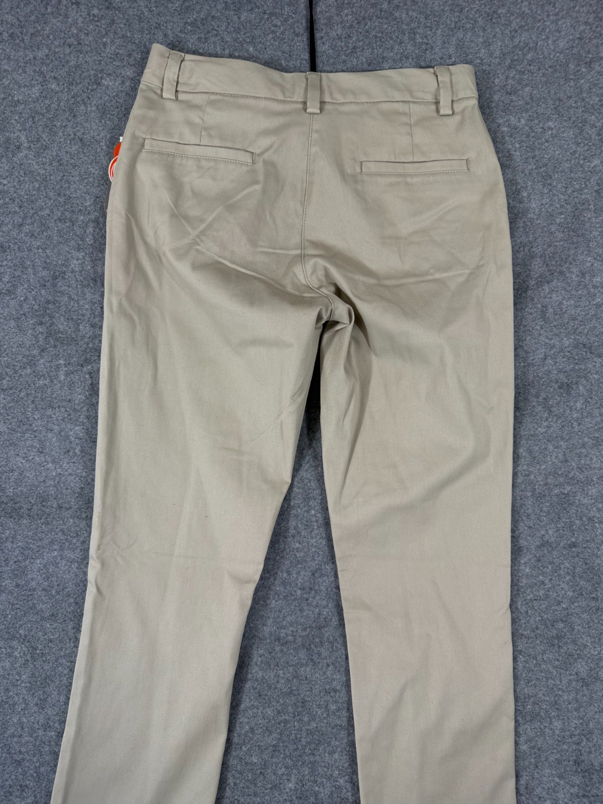 Wonder Nation School Uniform Chino Pants Boys 16 Beige Flat Front Pockets NWT
