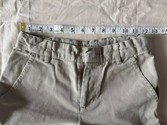 Universal School Uniform Shorts Boys Size 8 Khaki Adjustable Waist Band Unisex