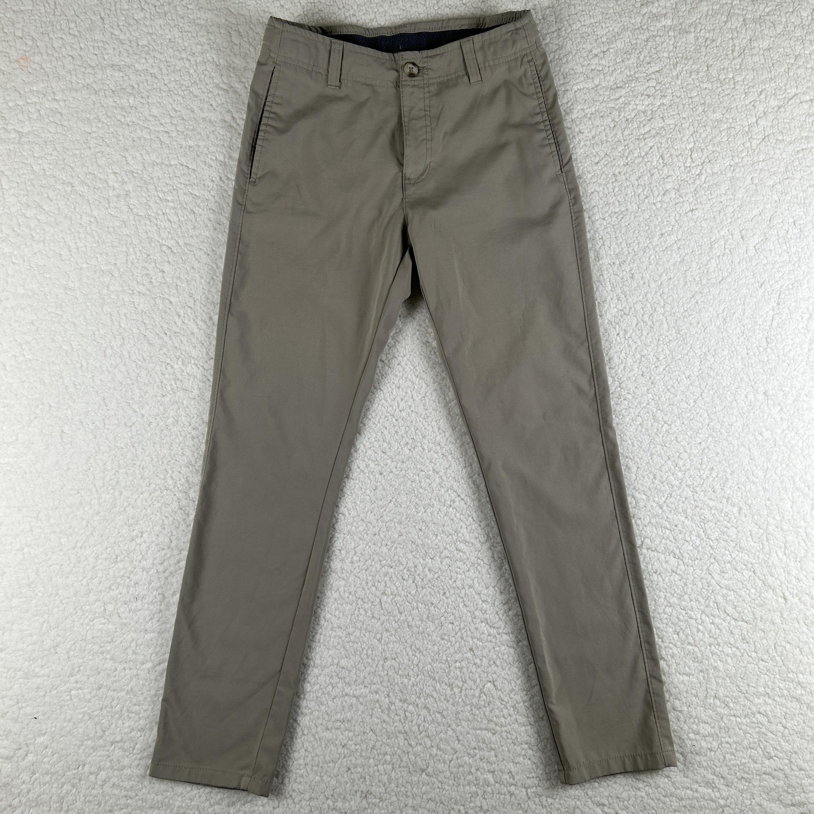 IZOD Pants Boys 12 Beige School Uniform Adjustable Waist Stretch Chino