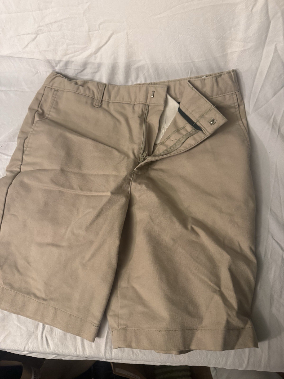 Flynn O’Hara Khaki School Uniform Shorts Size 14 with Adjustable Waist