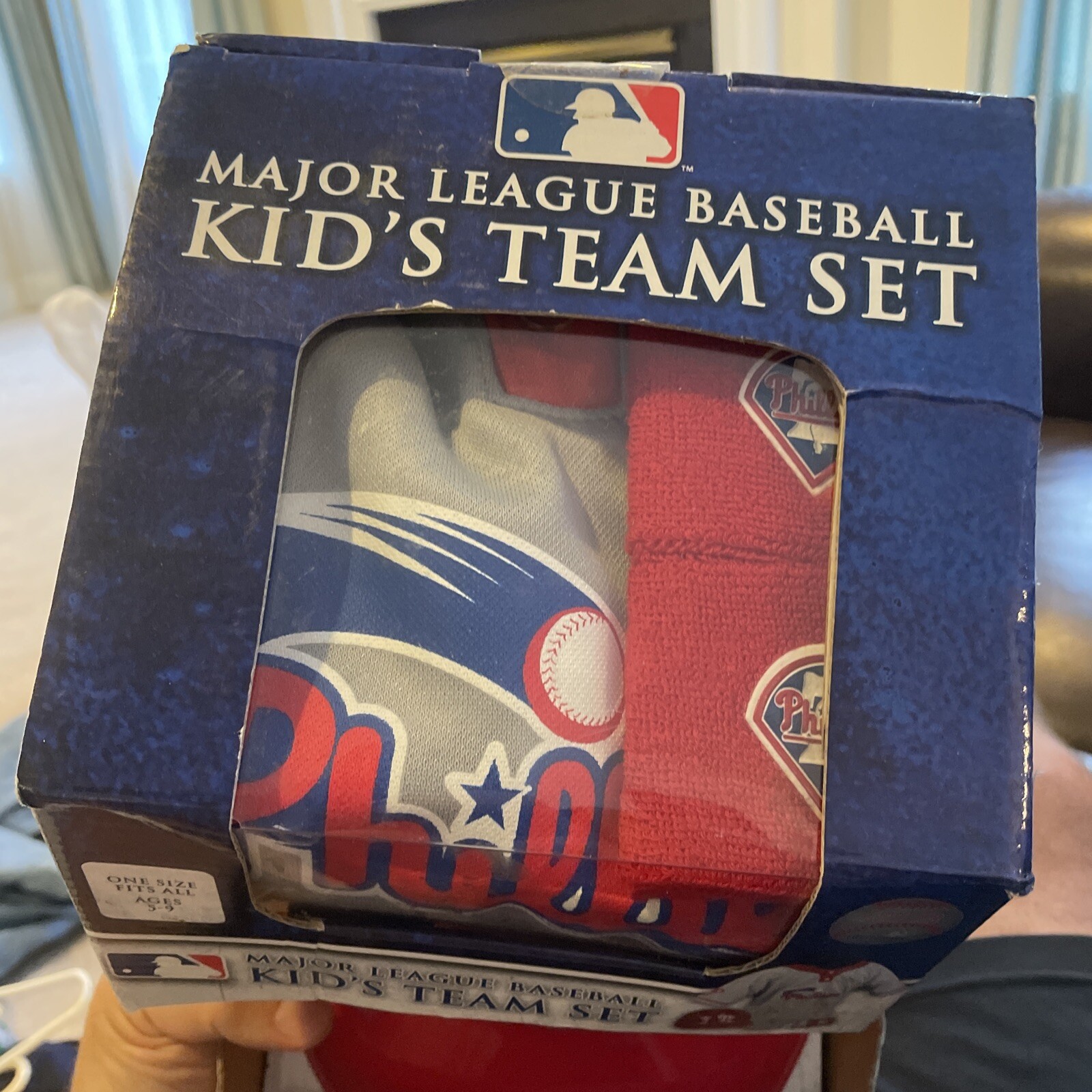 Franklin Phillies Kids Baseball Uniform Set Cosplay Halloween Costume Helmet