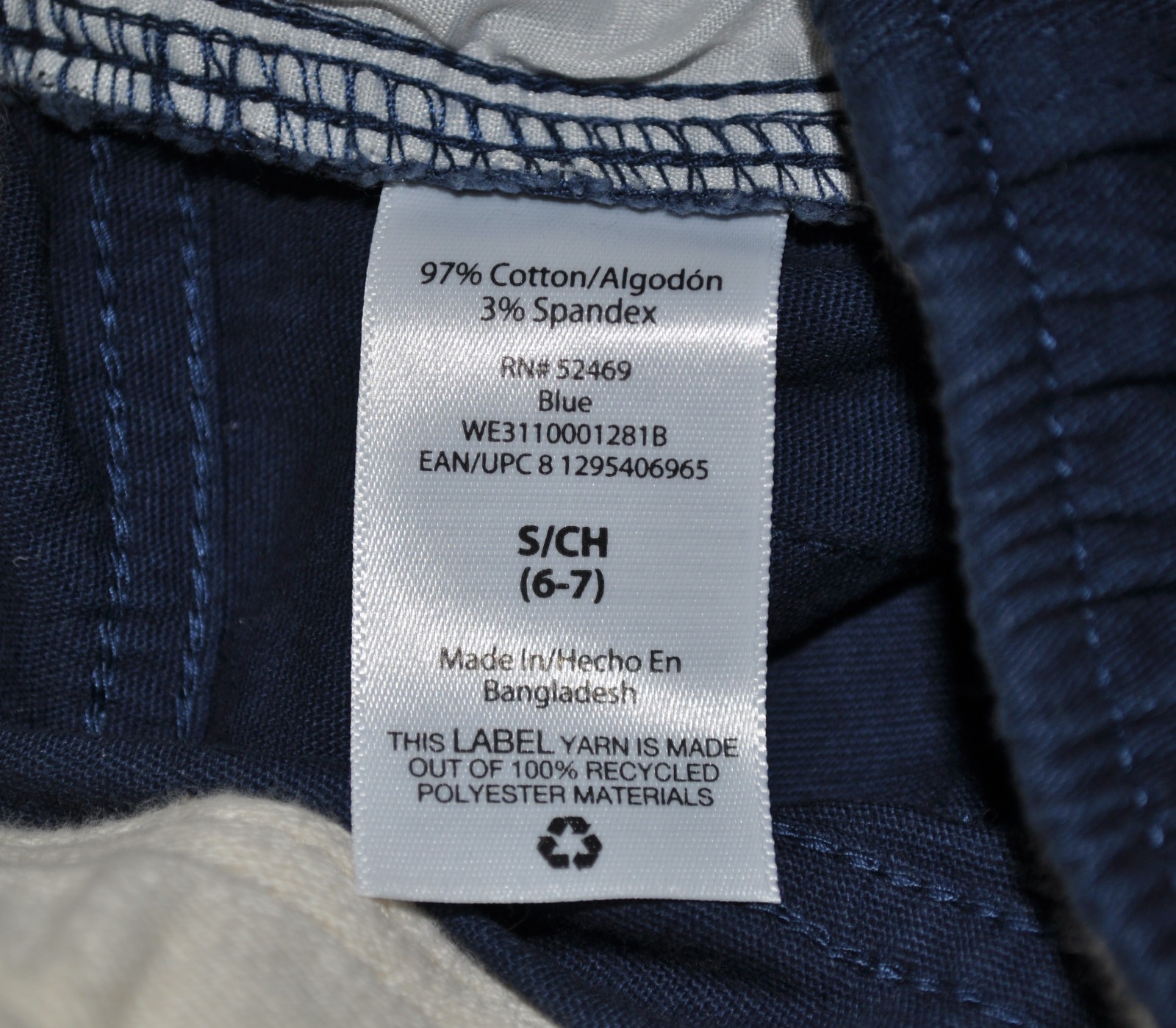 Boys Navy Blue School Uniform Pants Size 6-7/ 7s Lot Of 2 Adjustable Waist