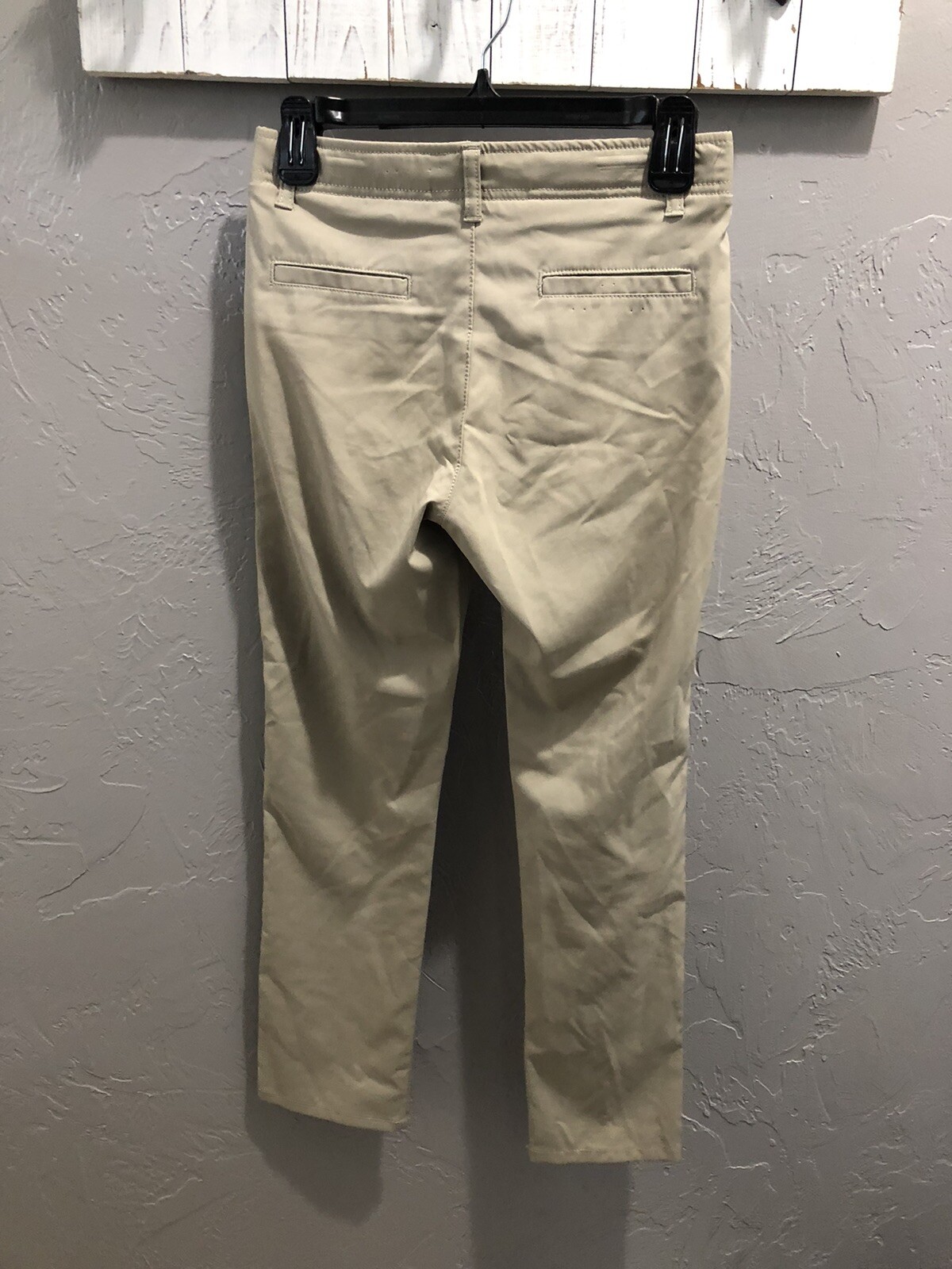 Chaps School Uniform Stone Cold Color Pants Boys 12 Regular Flex Waist Band