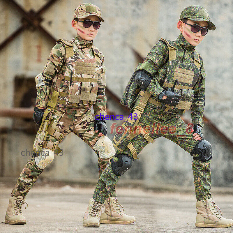 Children’s Spring Autumn Camouflage Suit Special Forces Tactic Training Uniform