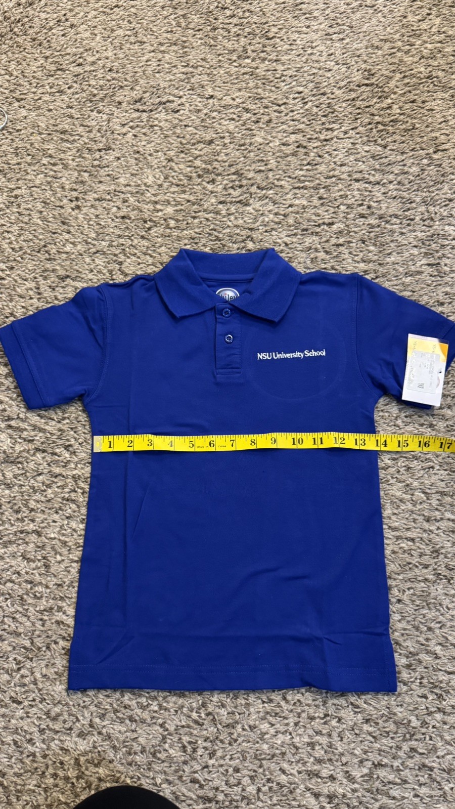 Lot of 3 Ibiley NSU University School Uniform Polo Shirts Youth Size 6/7 Blue NW