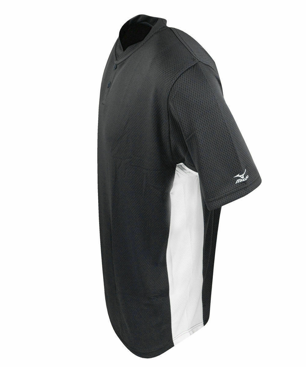 New Mizuno G2 Baseball Jersey Youth MEDIUM Boys Black & White Jersey