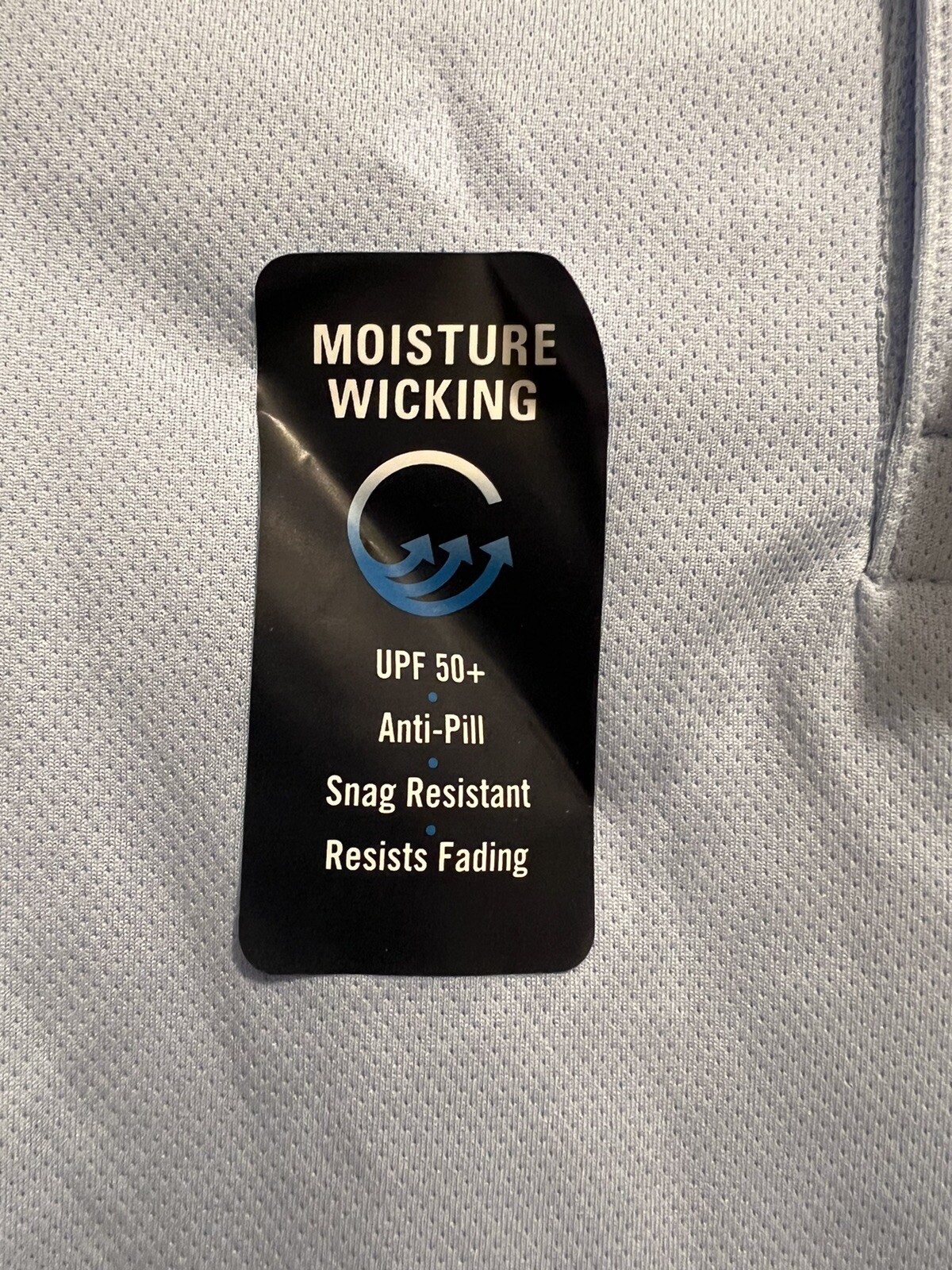 Boys Light Blue Nautica School Uniform Moisture Wicking Collared Shirt L 6 NWT