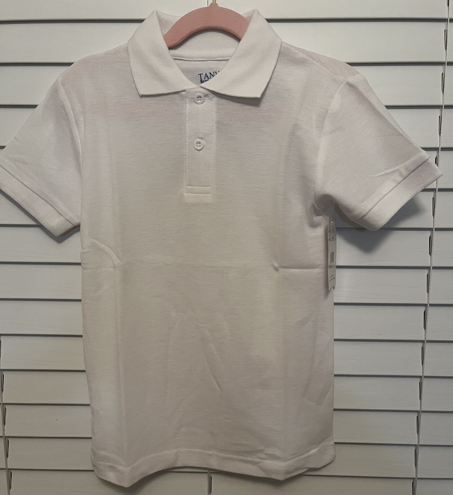 white polo kids uniform shirts