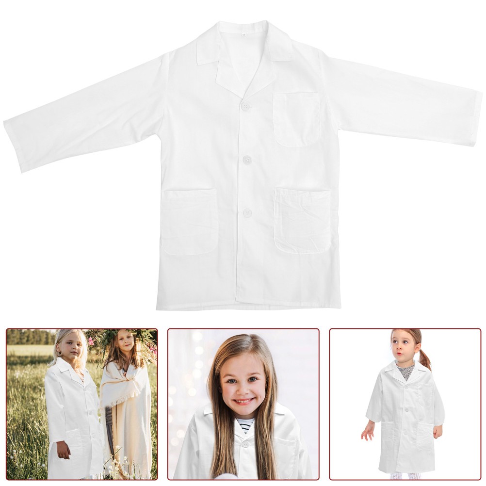 Lovely Scientist Coat Doctor’s Suit Children Costume Kids White Lab Coats for